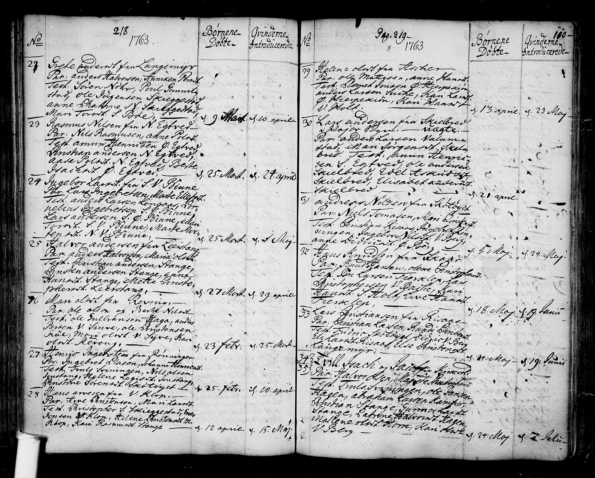 Ramnes kirkebøker, AV/SAKO-A-314/F/Fa/L0001: Parish register (official) no. I 1, 1732-1774, p. 110