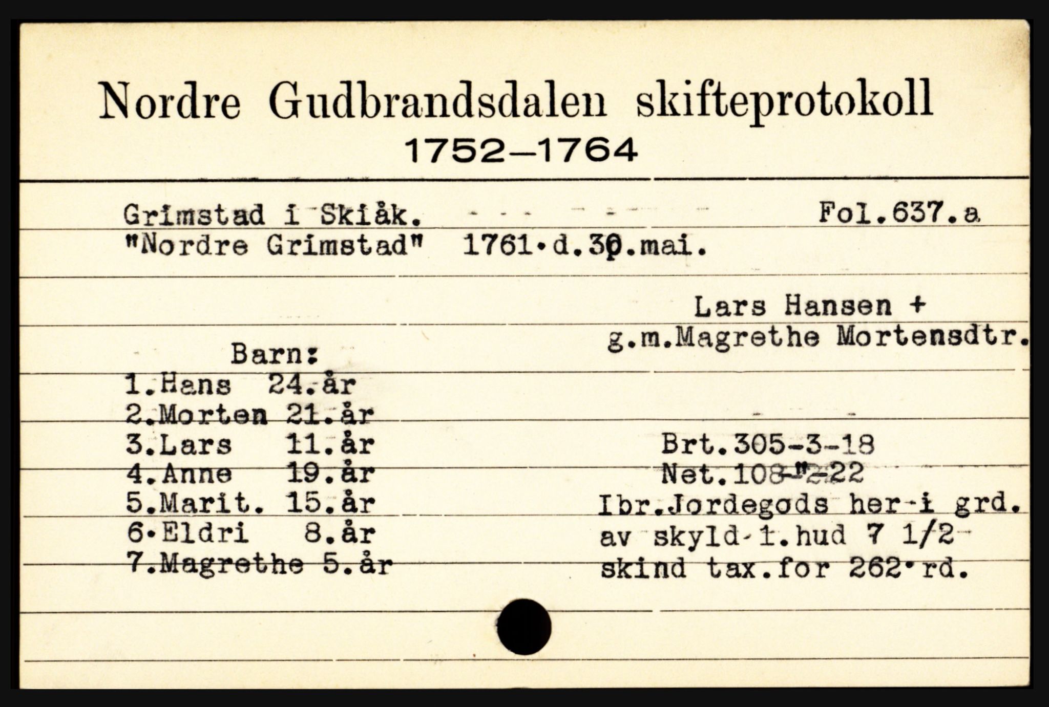 Nord-Gudbrandsdal tingrett, AV/SAH-TING-002/J, 1658-1900, p. 4051