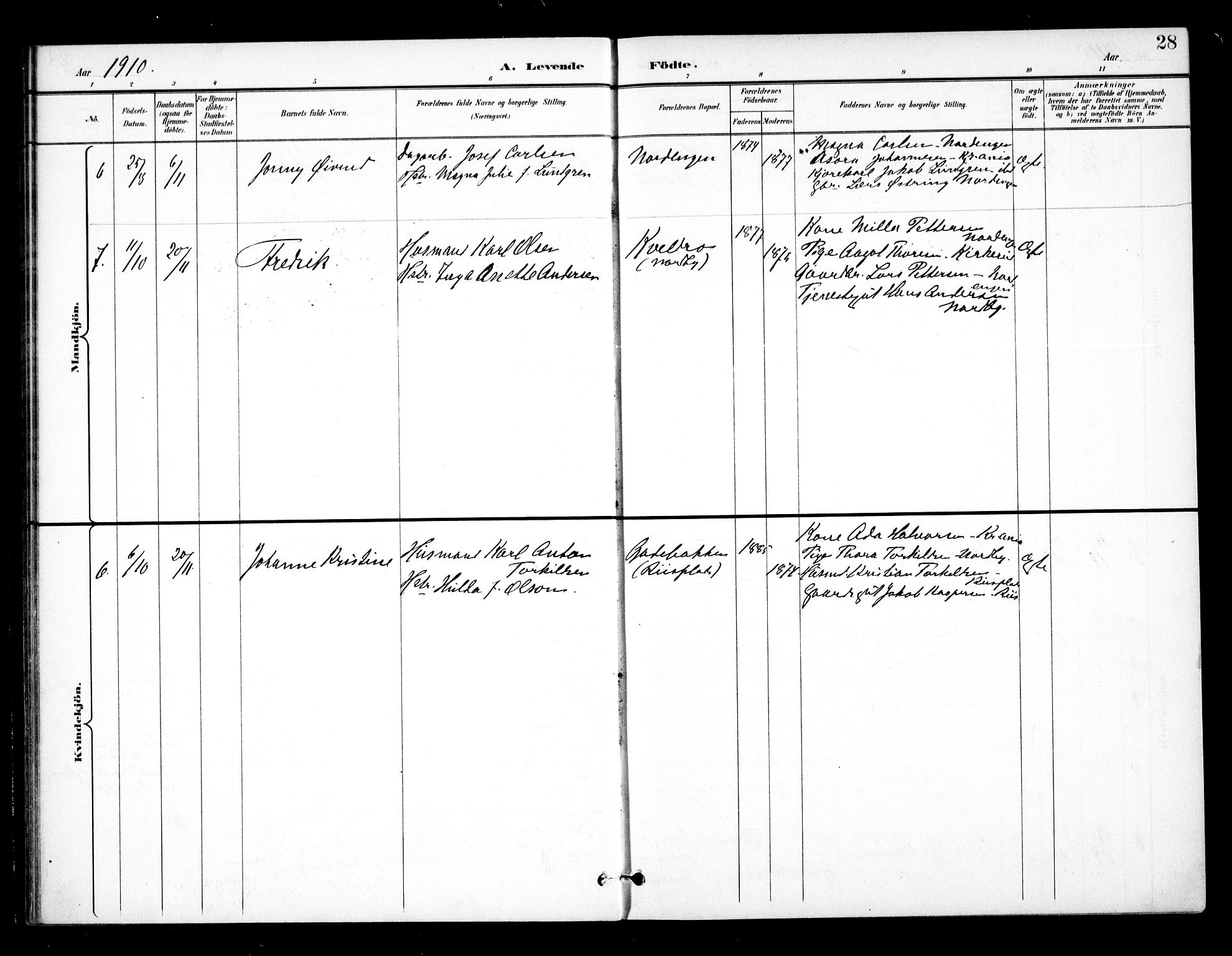 Ås prestekontor Kirkebøker, AV/SAO-A-10894/F/Fb/L0002: Parish register (official) no. II 2, 1895-1916, p. 28