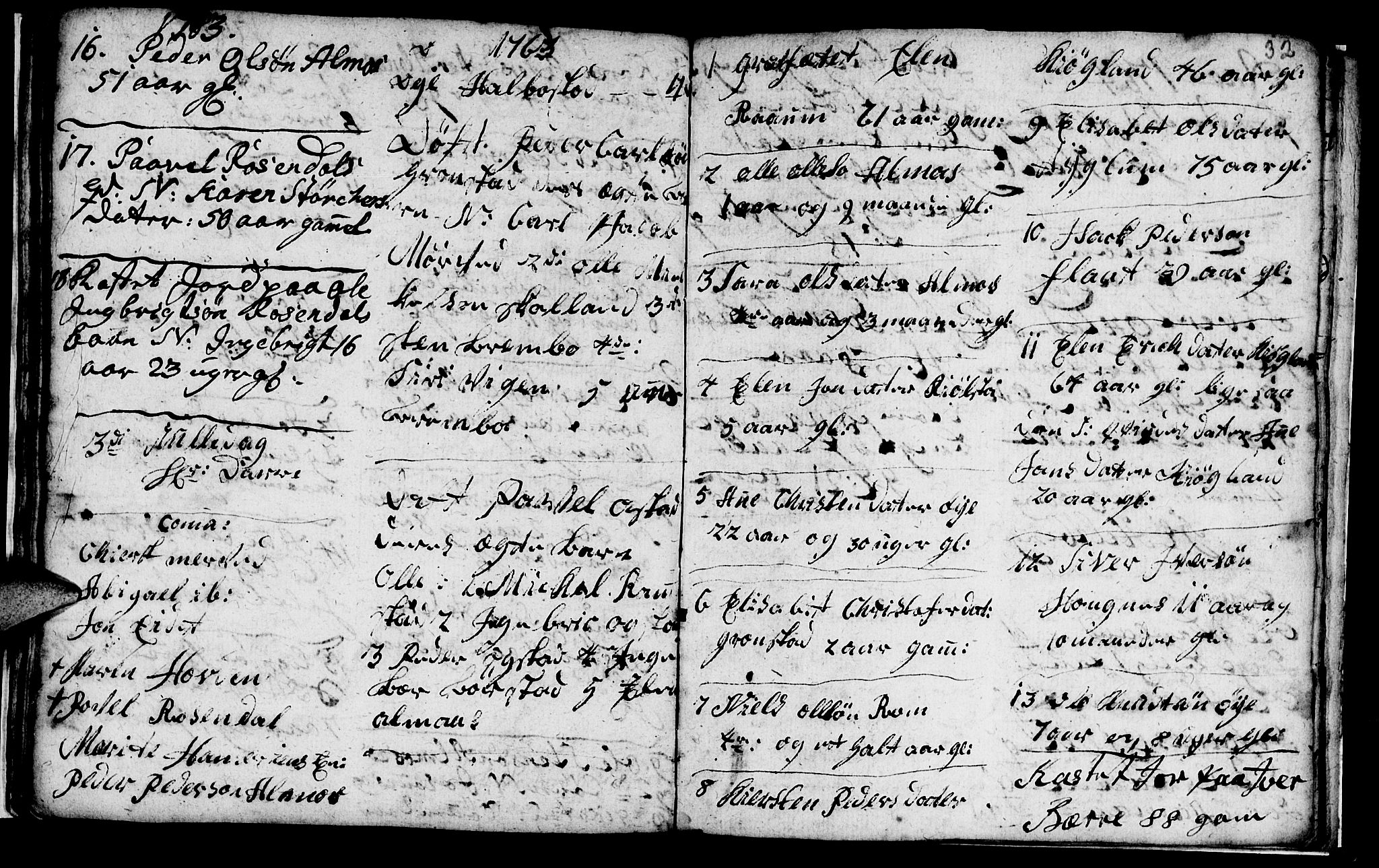 Ministerialprotokoller, klokkerbøker og fødselsregistre - Nord-Trøndelag, SAT/A-1458/765/L0561: Parish register (official) no. 765A02, 1758-1765, p. 32