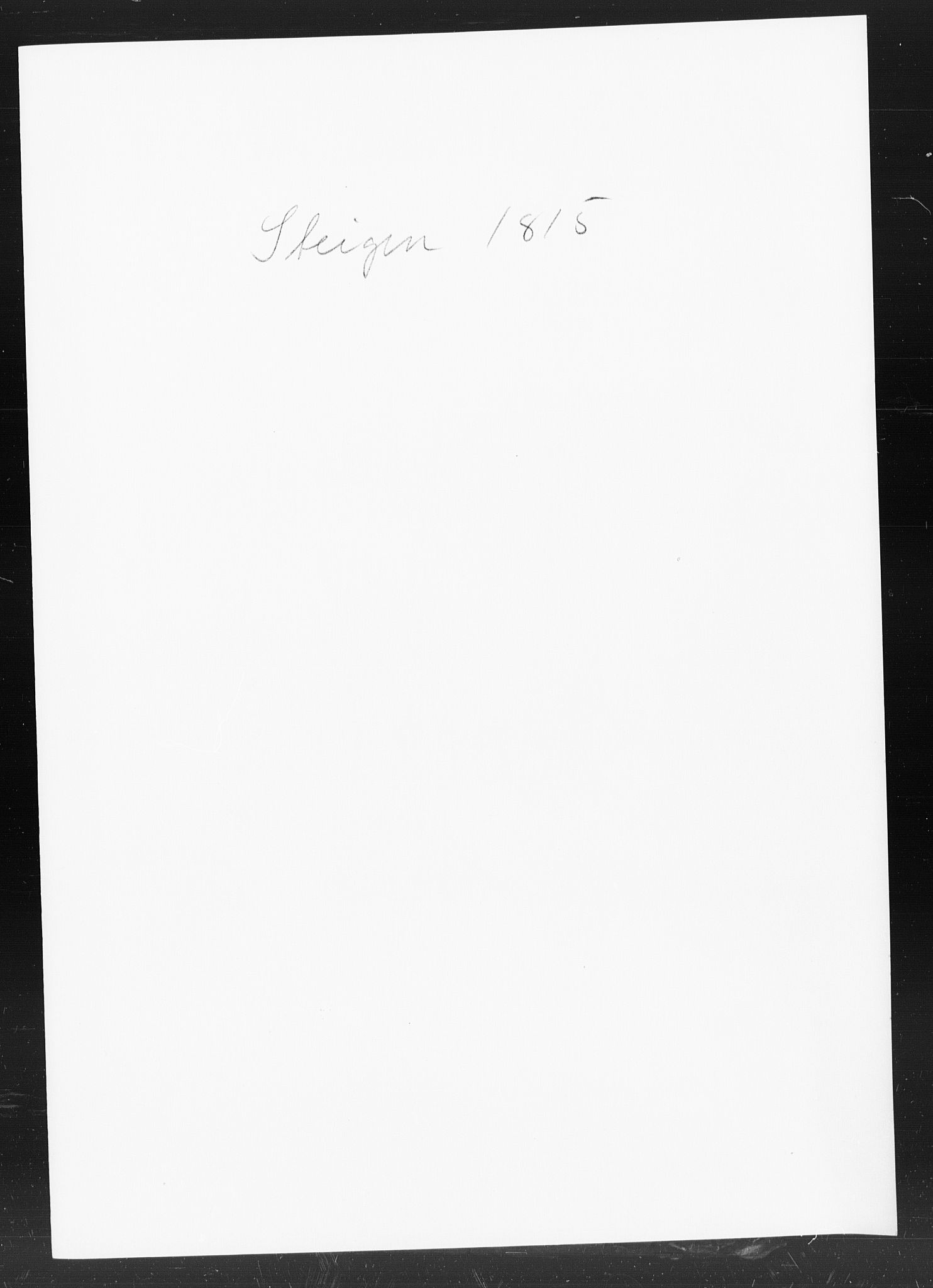 SAT, Census 1815 for Steigen (draft), 1815, p. 1