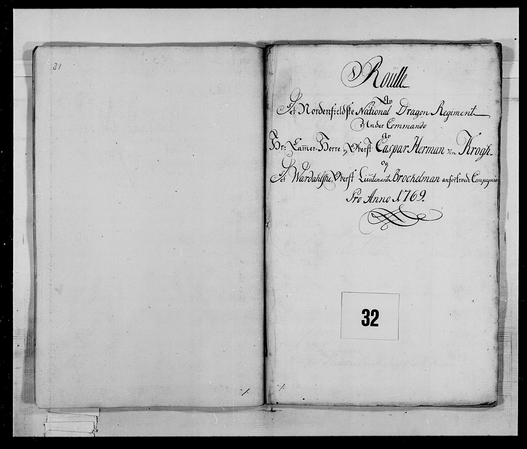 Generalitets- og kommissariatskollegiet, Det kongelige norske kommissariatskollegium, RA/EA-5420/E/Eh/L0019: Nordafjelske dragonregiment, 1761-1769, p. 439