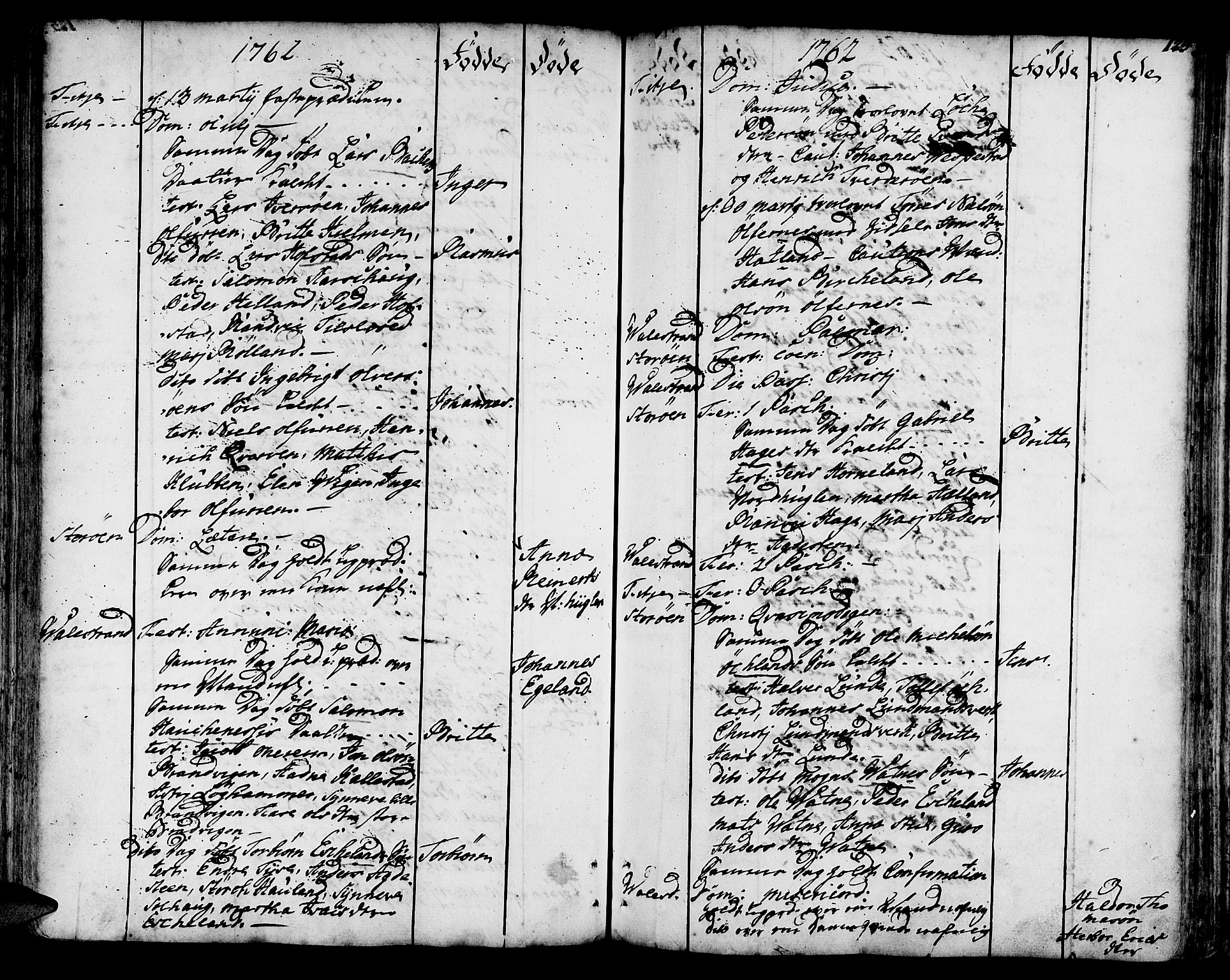 Stord sokneprestembete, AV/SAB-A-78201/H/Haa: Parish register (official) no. A 2, 1744-1777, p. 125