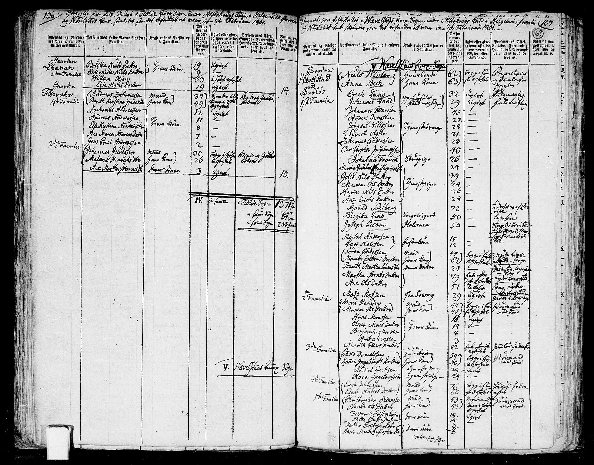 RA, 1801 census for 1820P Alstahaug, 1801, p. 162b-163a