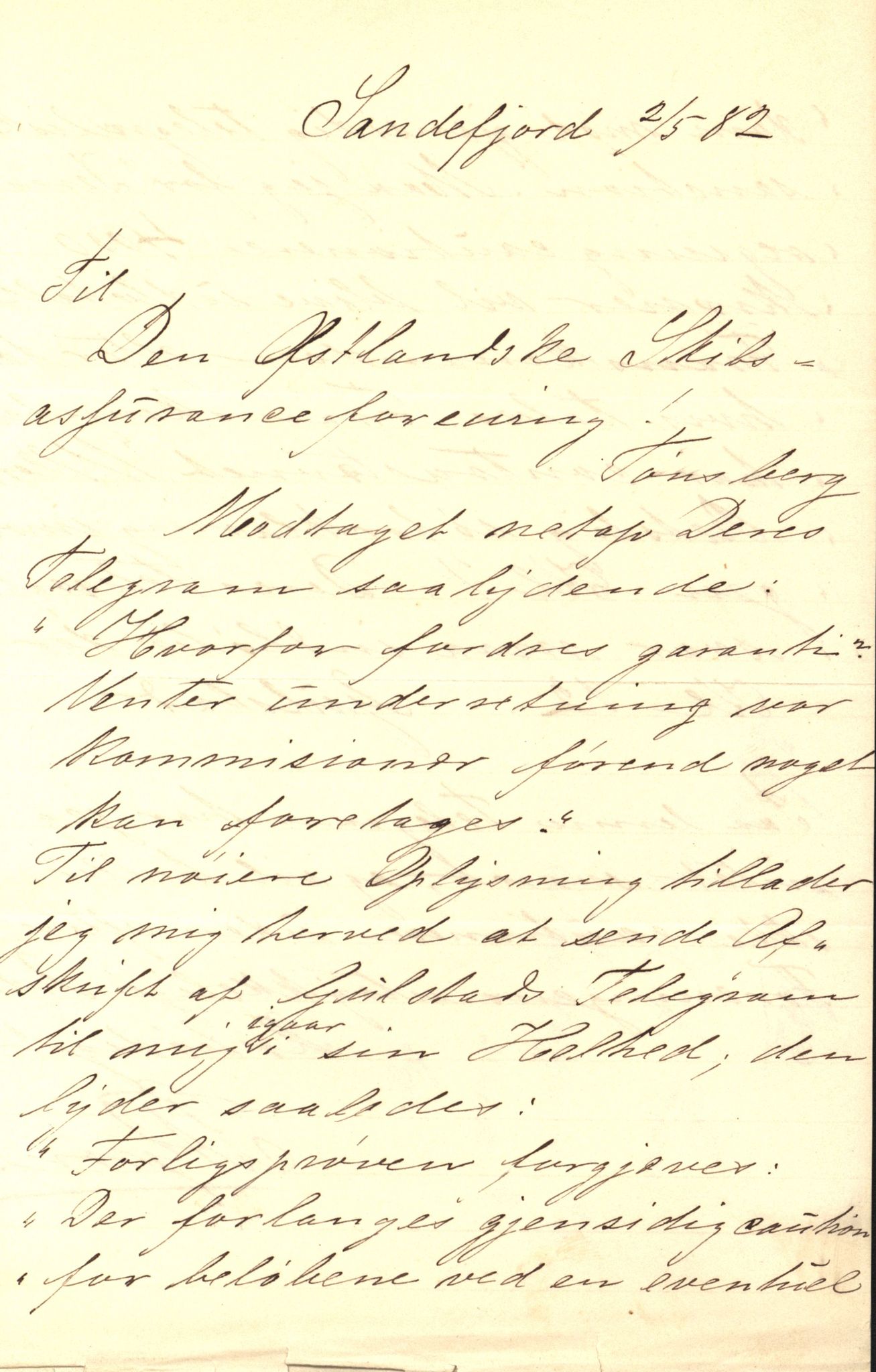 Pa 63 - Østlandske skibsassuranceforening, VEMU/A-1079/G/Ga/L0014/0011: Havaridokumenter / Agra, Anna, Jorsalfarer, Alfen, Uller, Solon, 1882, p. 83