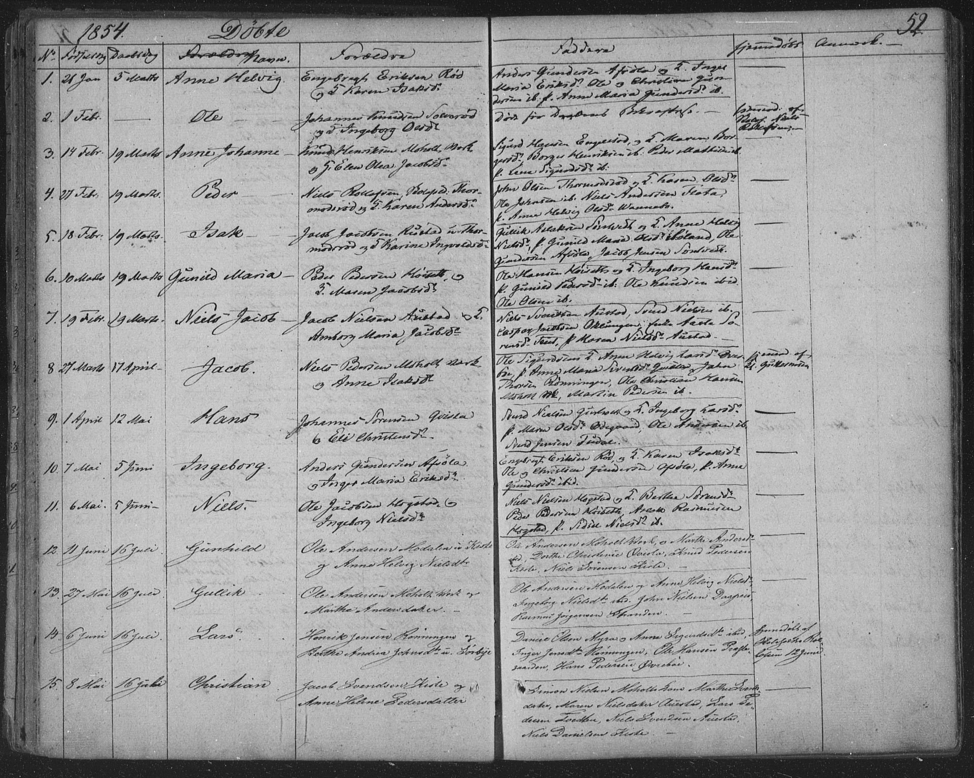 Siljan kirkebøker, SAKO/A-300/F/Fa/L0001: Parish register (official) no. 1, 1831-1870, p. 52
