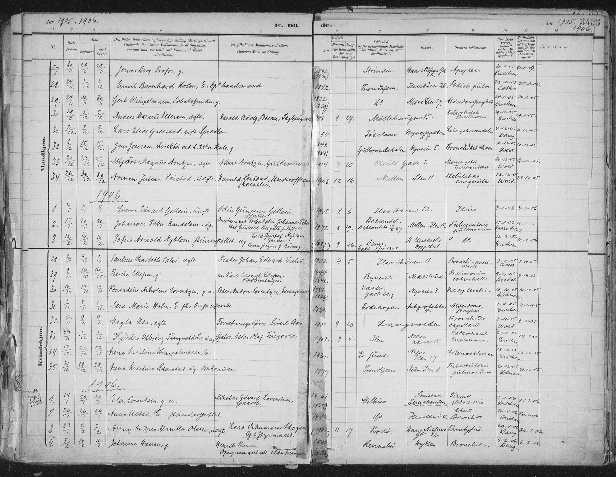 Ministerialprotokoller, klokkerbøker og fødselsregistre - Sør-Trøndelag, SAT/A-1456/603/L0167: Parish register (official) no. 603A06, 1896-1932, p. 345