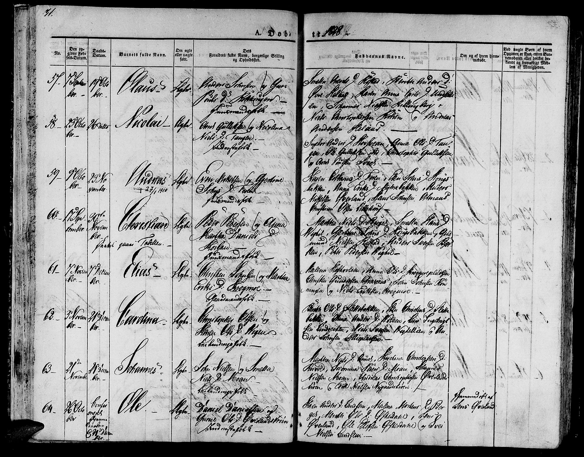 Ministerialprotokoller, klokkerbøker og fødselsregistre - Nord-Trøndelag, SAT/A-1458/701/L0006: Parish register (official) no. 701A06, 1825-1841, p. 31