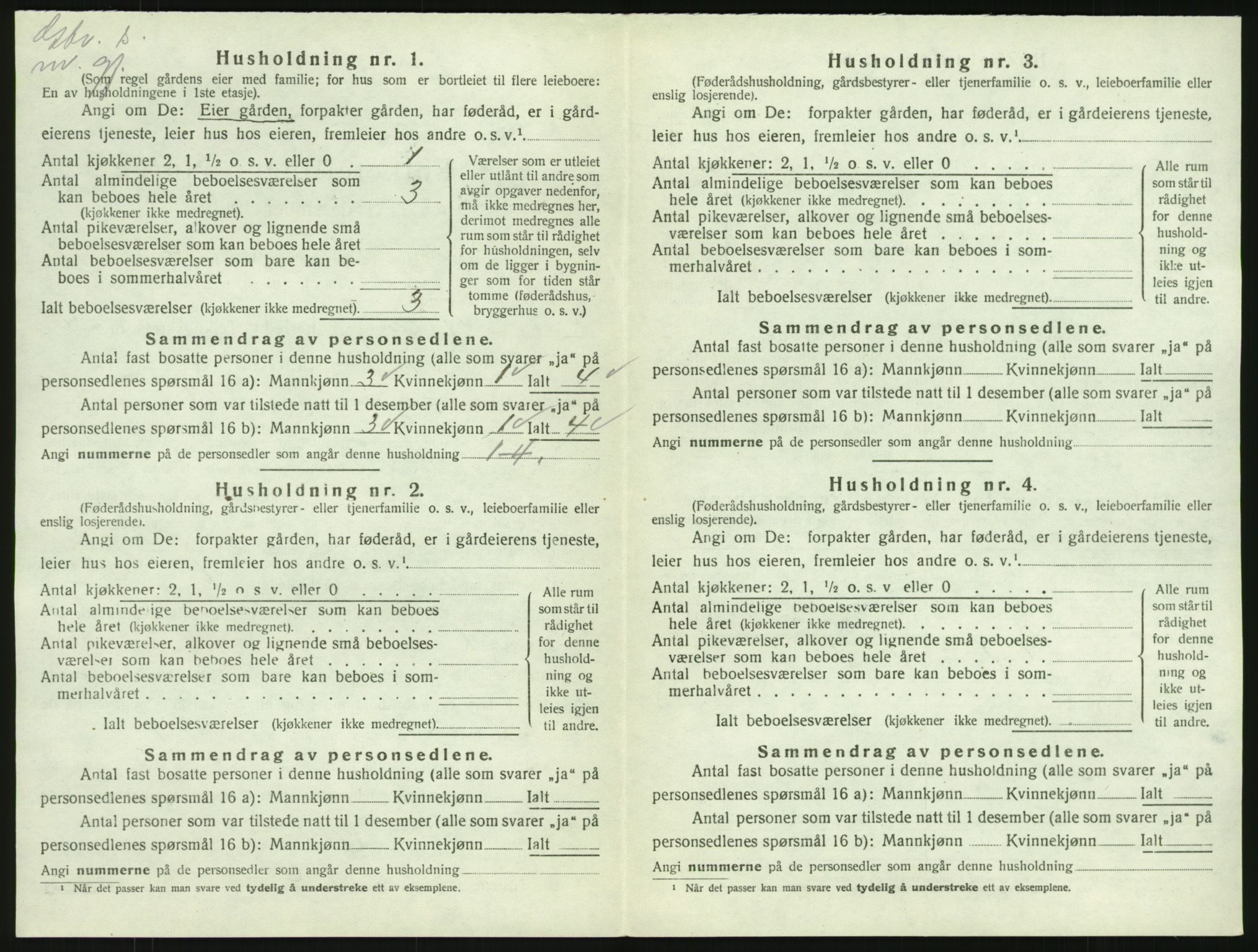 SAKO, 1920 census for Tjølling, 1920, p. 1160