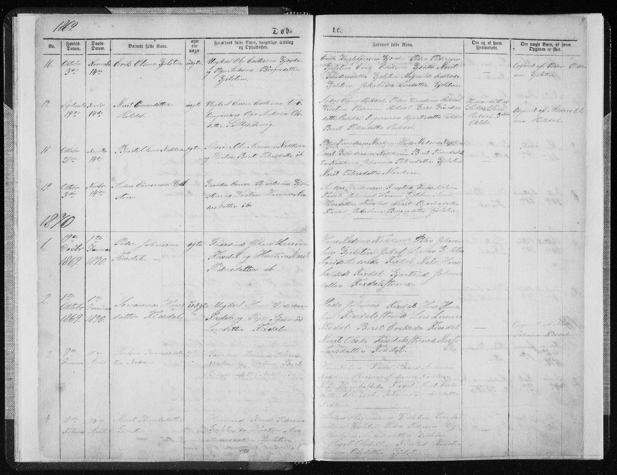 Ministerialprotokoller, klokkerbøker og fødselsregistre - Møre og Romsdal, SAT/A-1454/540/L0541: Parish register (copy) no. 540C01, 1867-1920, p. 8