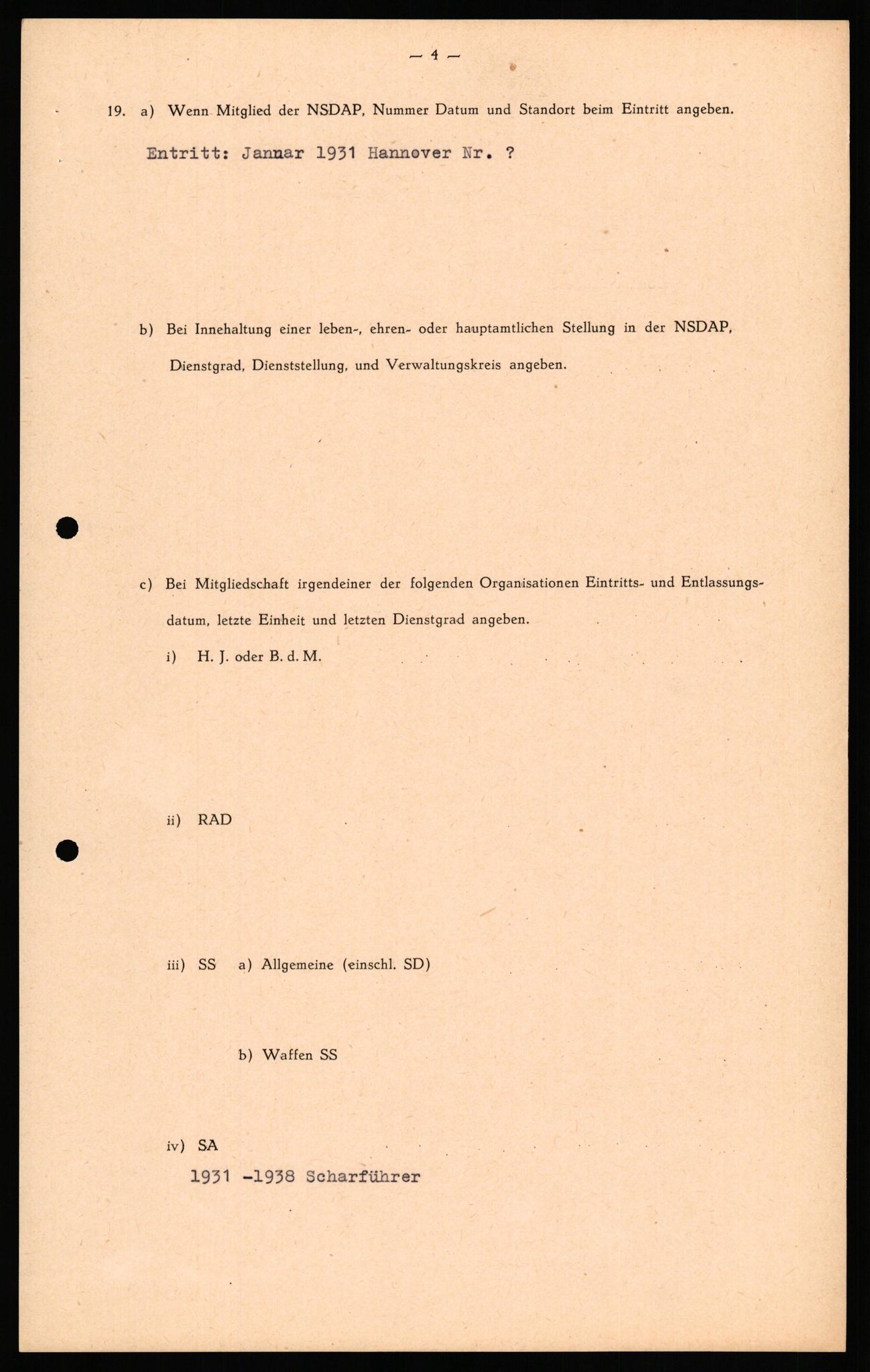 Forsvaret, Forsvarets overkommando II, AV/RA-RAFA-3915/D/Db/L0034: CI Questionaires. Tyske okkupasjonsstyrker i Norge. Tyskere., 1945-1946, p. 456