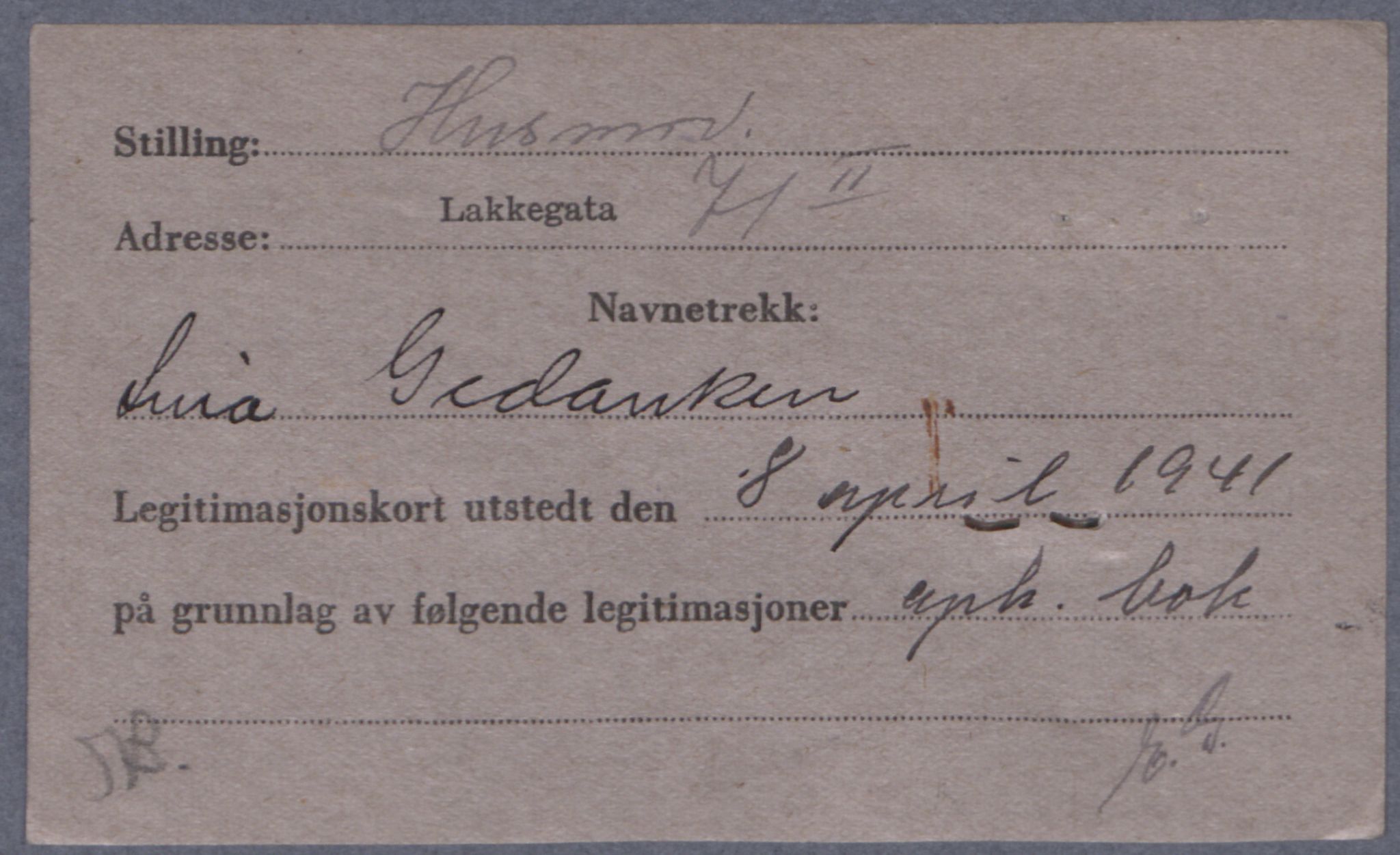 Sosialdepartementet, Våre Falne, AV/RA-S-1708/E/Ee/L0021A: Fotografier av jøder på legitimasjonskort (1941-42), 1941-1942, p. 148