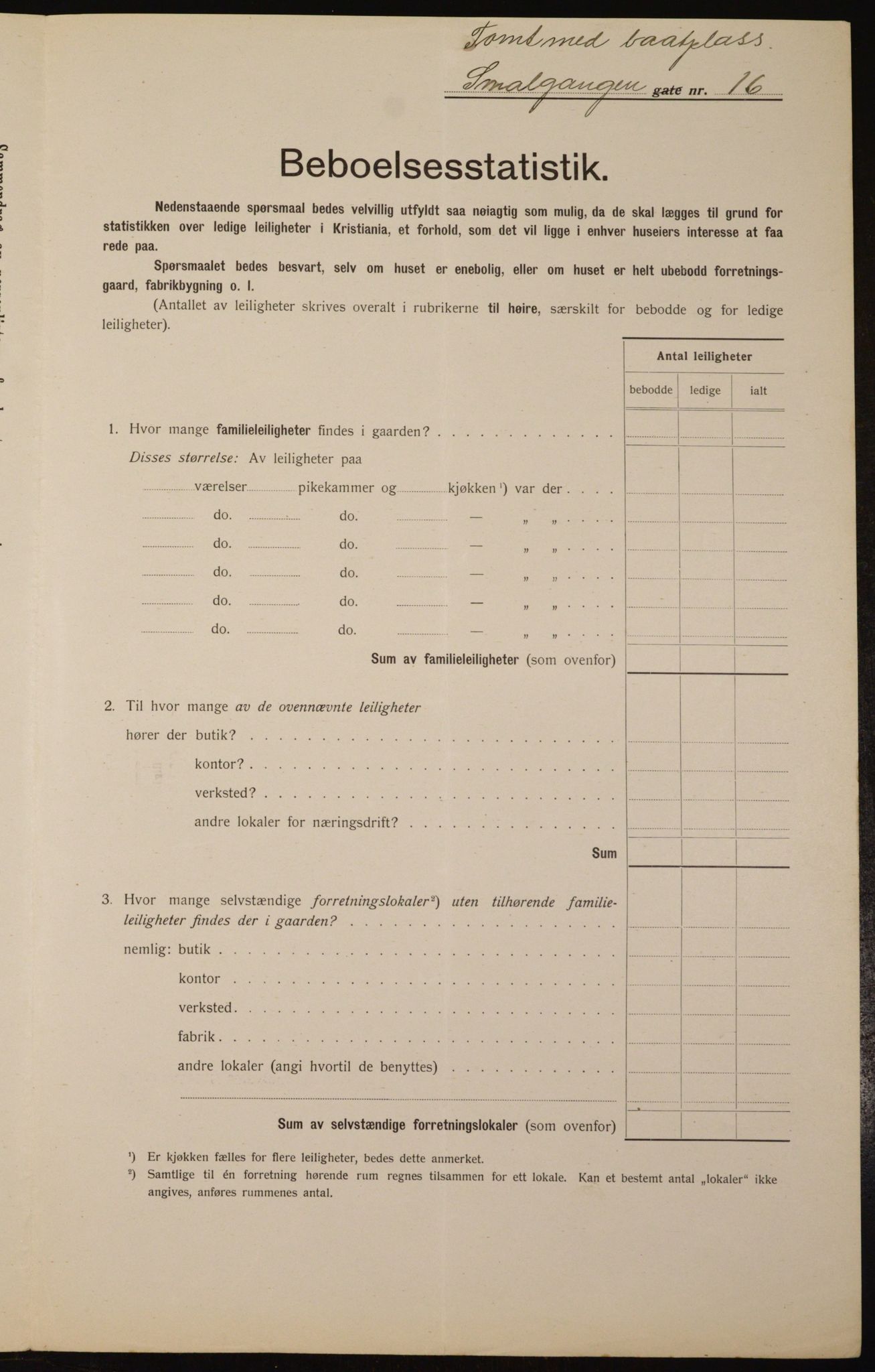 OBA, Municipal Census 1912 for Kristiania, 1912, p. 97378