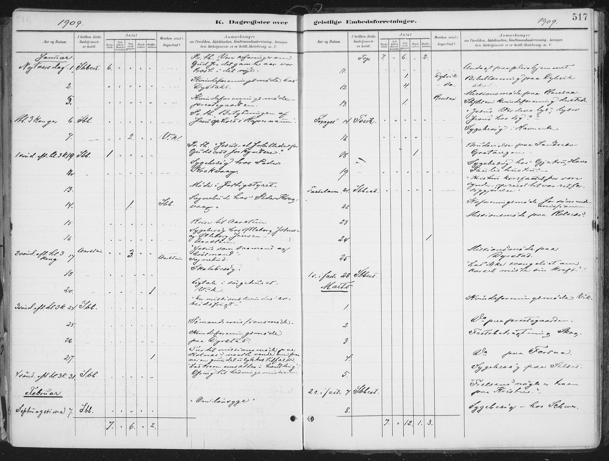 Ibestad sokneprestembete, AV/SATØ-S-0077/H/Ha/Haa/L0017kirke: Parish register (official) no. 17, 1901-1914, p. 517