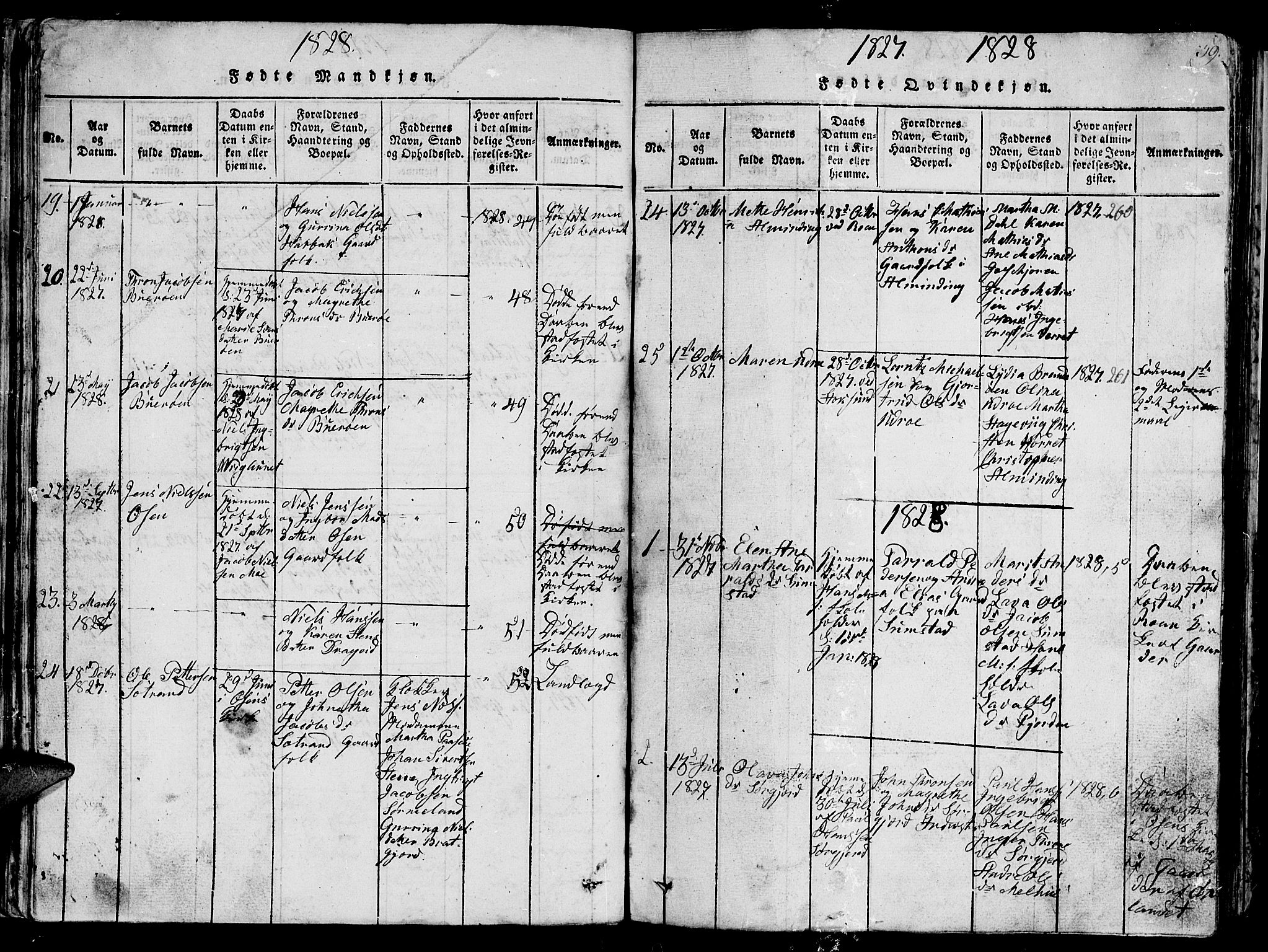 Ministerialprotokoller, klokkerbøker og fødselsregistre - Sør-Trøndelag, SAT/A-1456/657/L0714: Parish register (copy) no. 657C01, 1818-1868, p. 59
