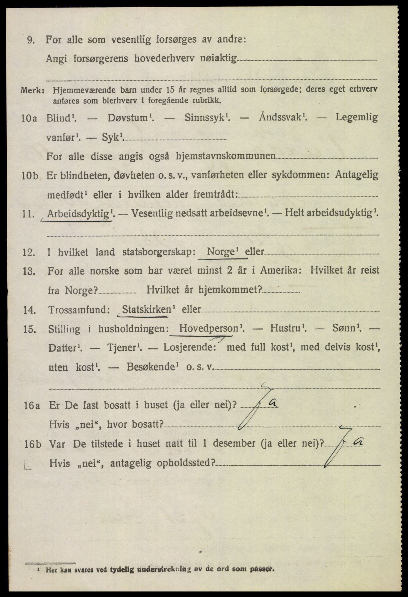 SAH, 1920 census for Vardal, 1920, p. 12094