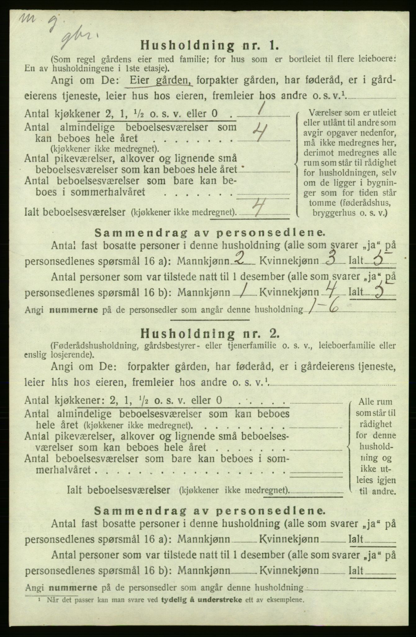 SAB, 1920 census for Kvinnherad, 1920, p. 2829