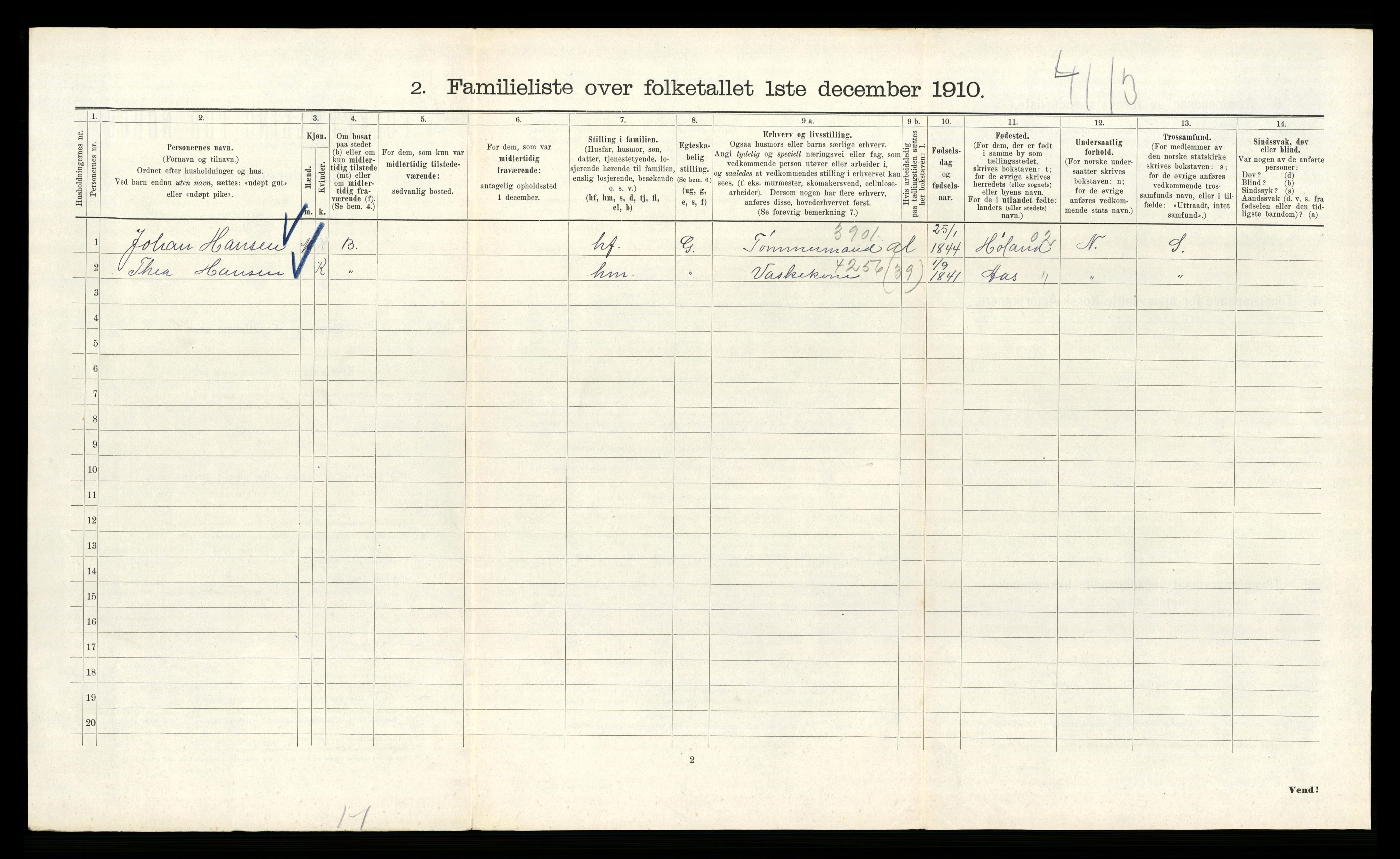 RA, 1910 census for Kristiania, 1910, p. 27730