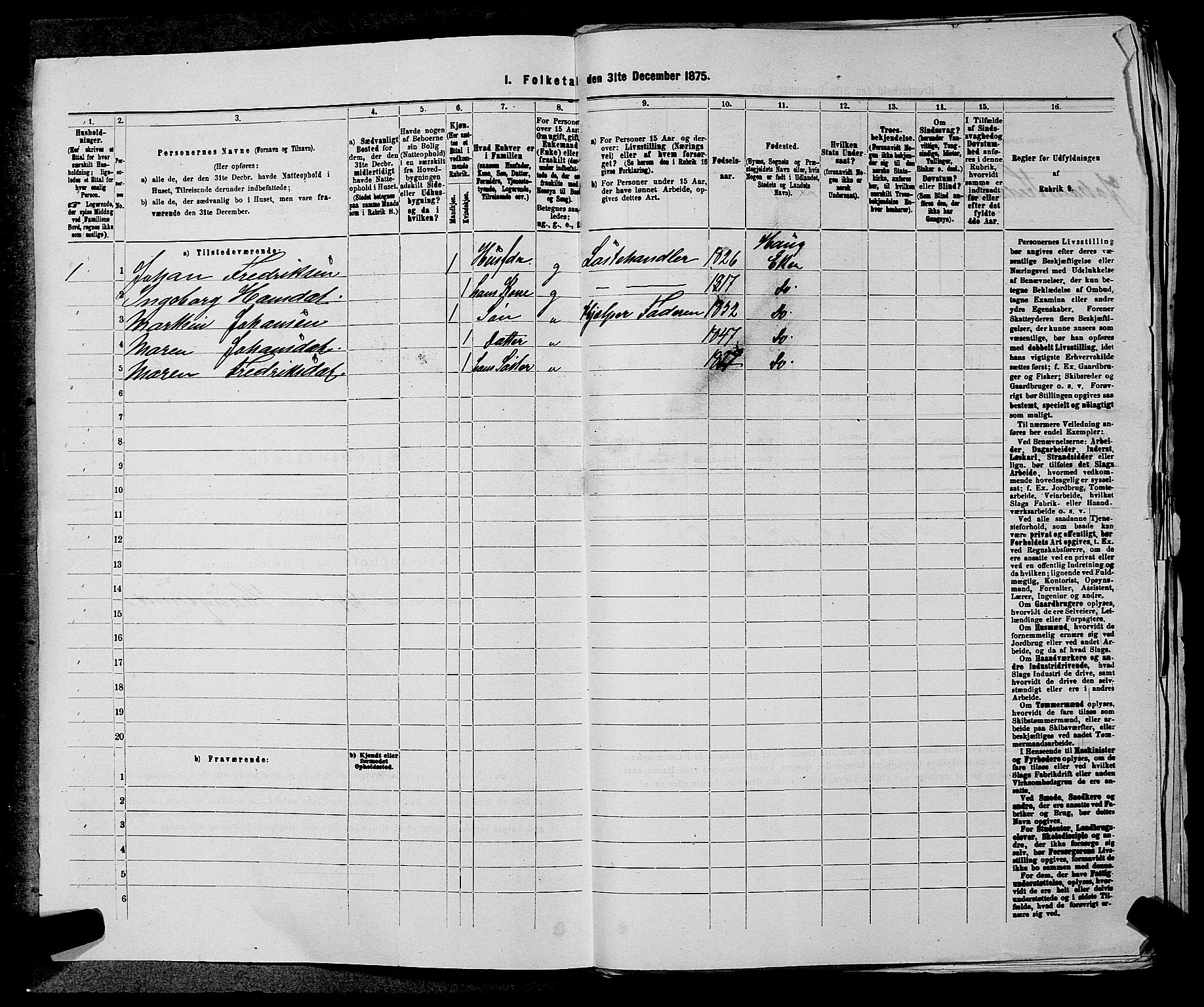 SAKO, 1875 census for 0624P Eiker, 1875, p. 1891