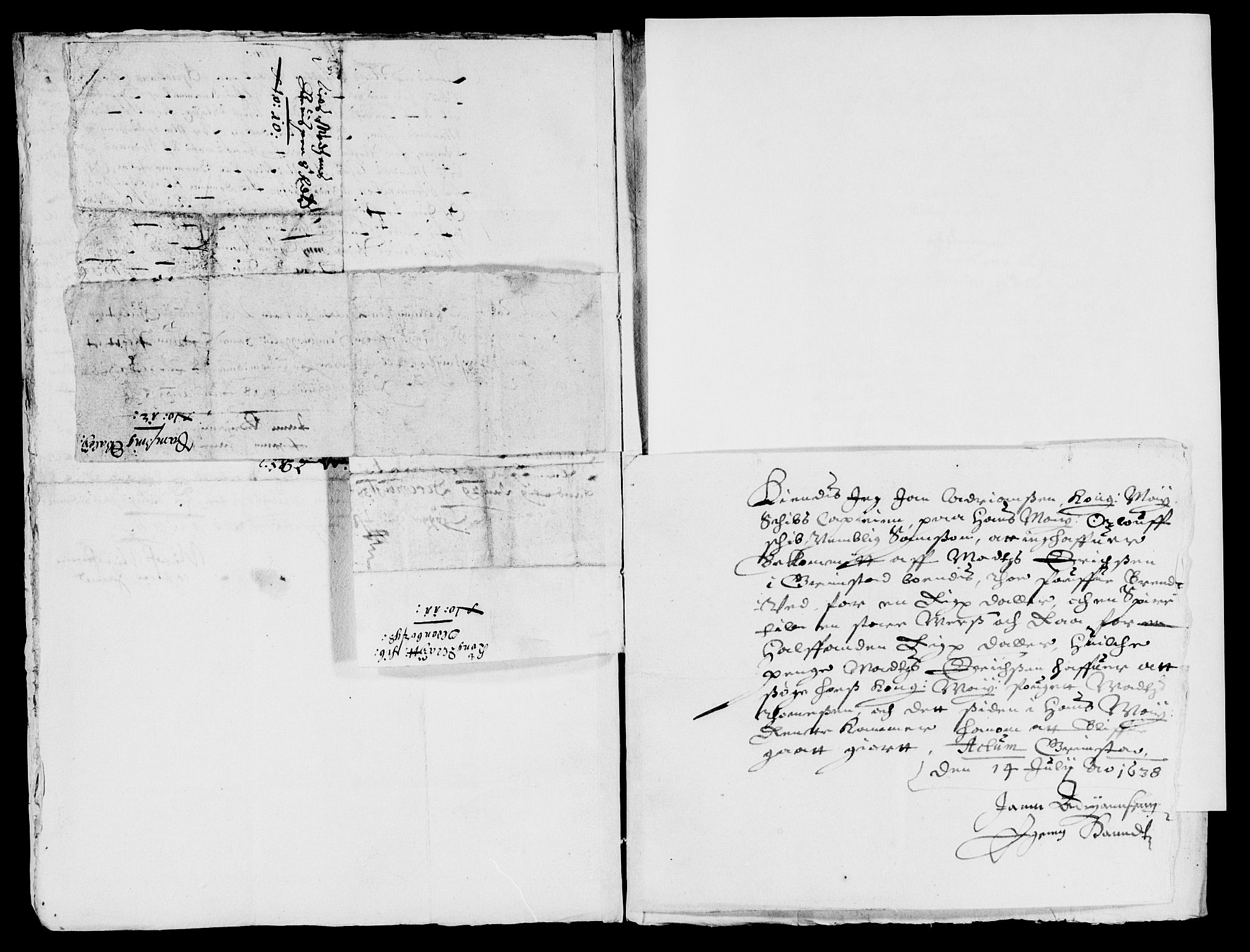 Rentekammeret inntil 1814, Reviderte regnskaper, Lensregnskaper, AV/RA-EA-5023/R/Rb/Rbq/L0027: Nedenes len. Mandals len. Råbyggelag., 1637-1639