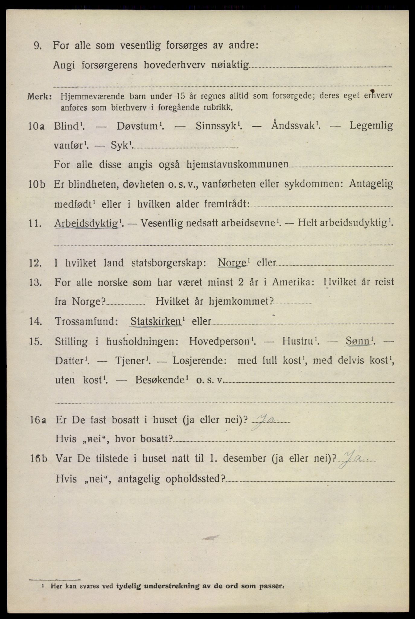 SAKO, 1920 census for Bø (Telemark), 1920, p. 6537