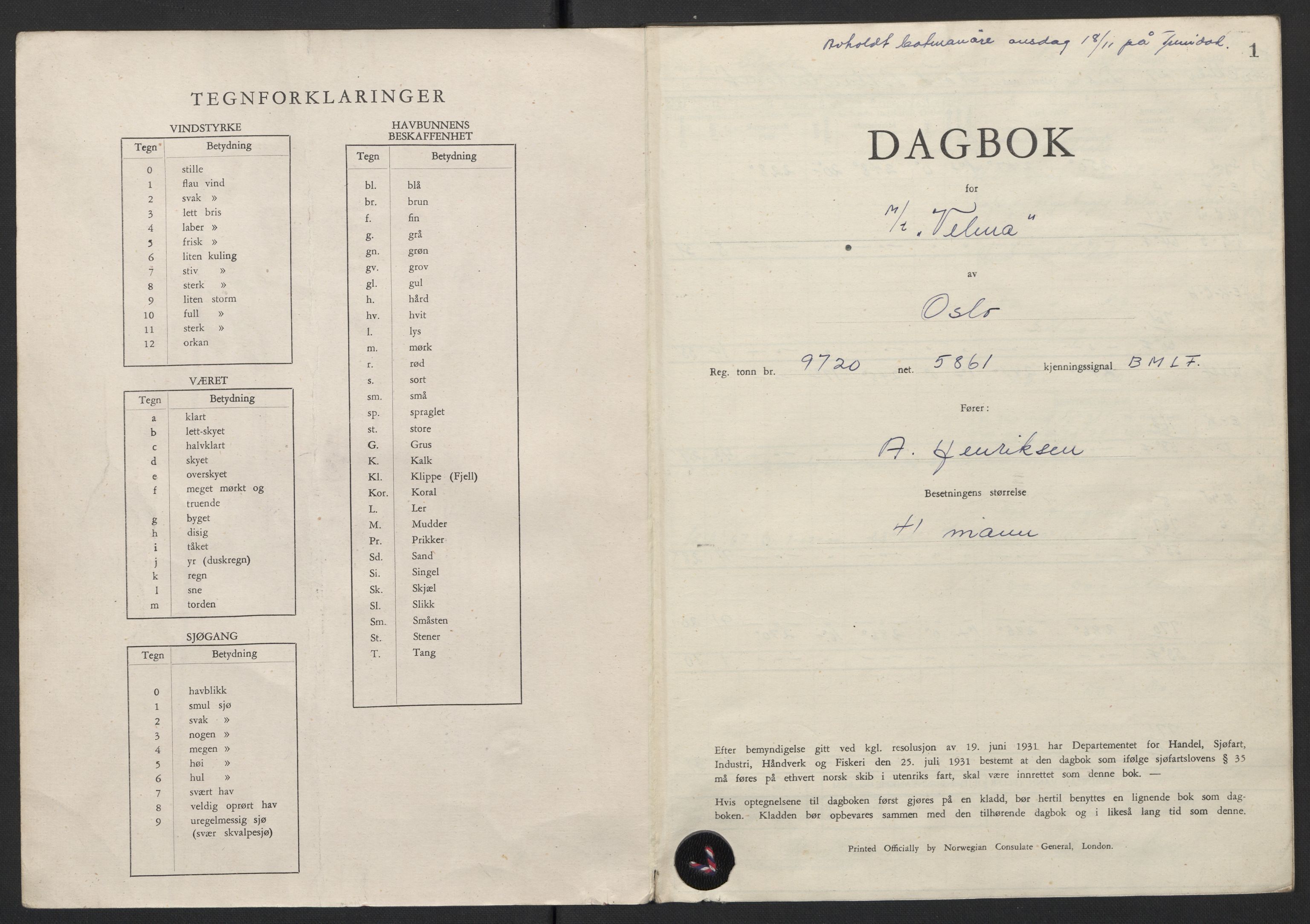 Nortraship, Skipsdagbøker, AV/RA-S-2168/F/L0186/0006: Boknr. 920 - 926 / Boknr. 925 Velma, 1942