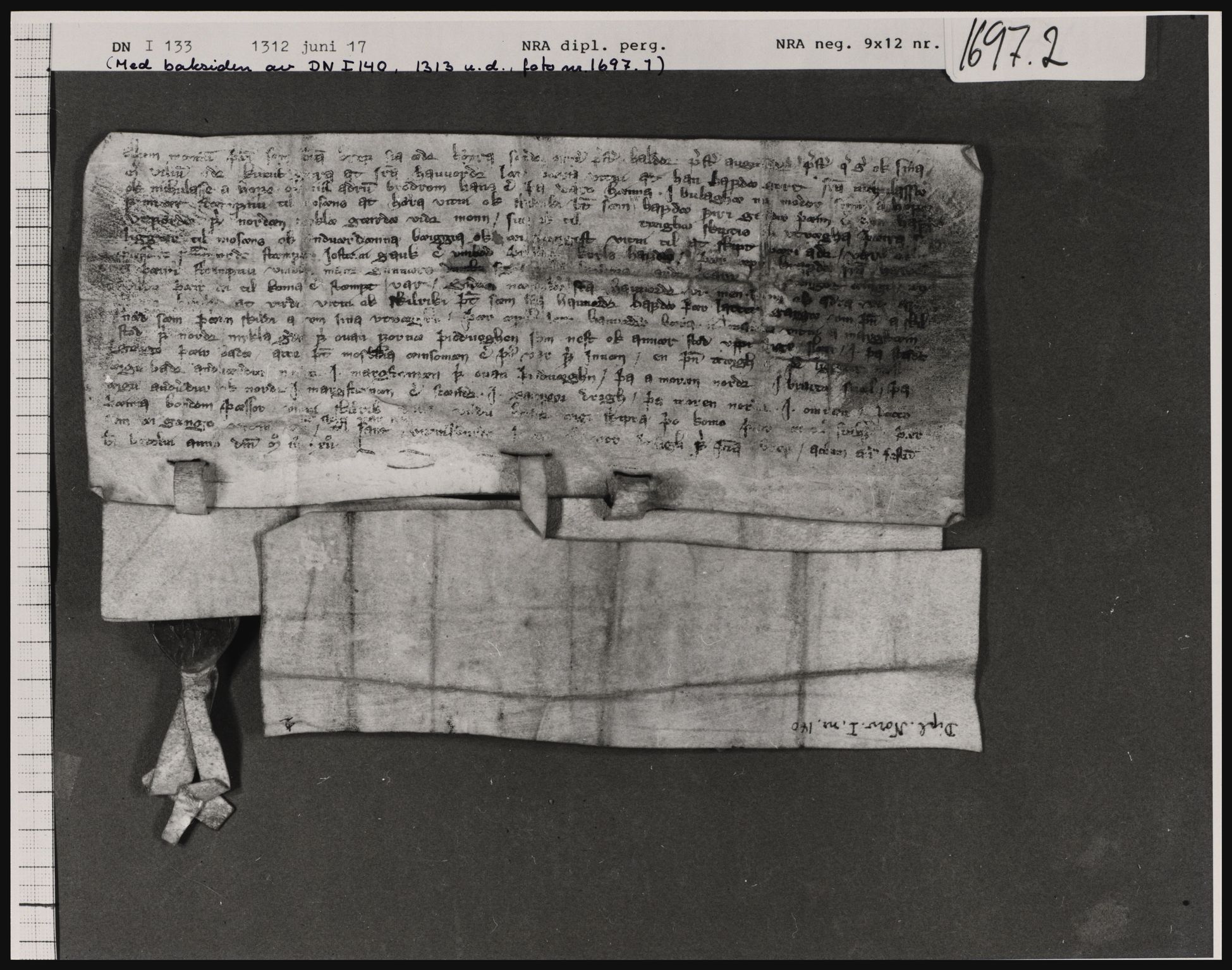 Riksarkivets diplomsamling, AV/RA-EA-5965/F01/F01a/L0008: Dokumenter, 1312-1314, p. 2