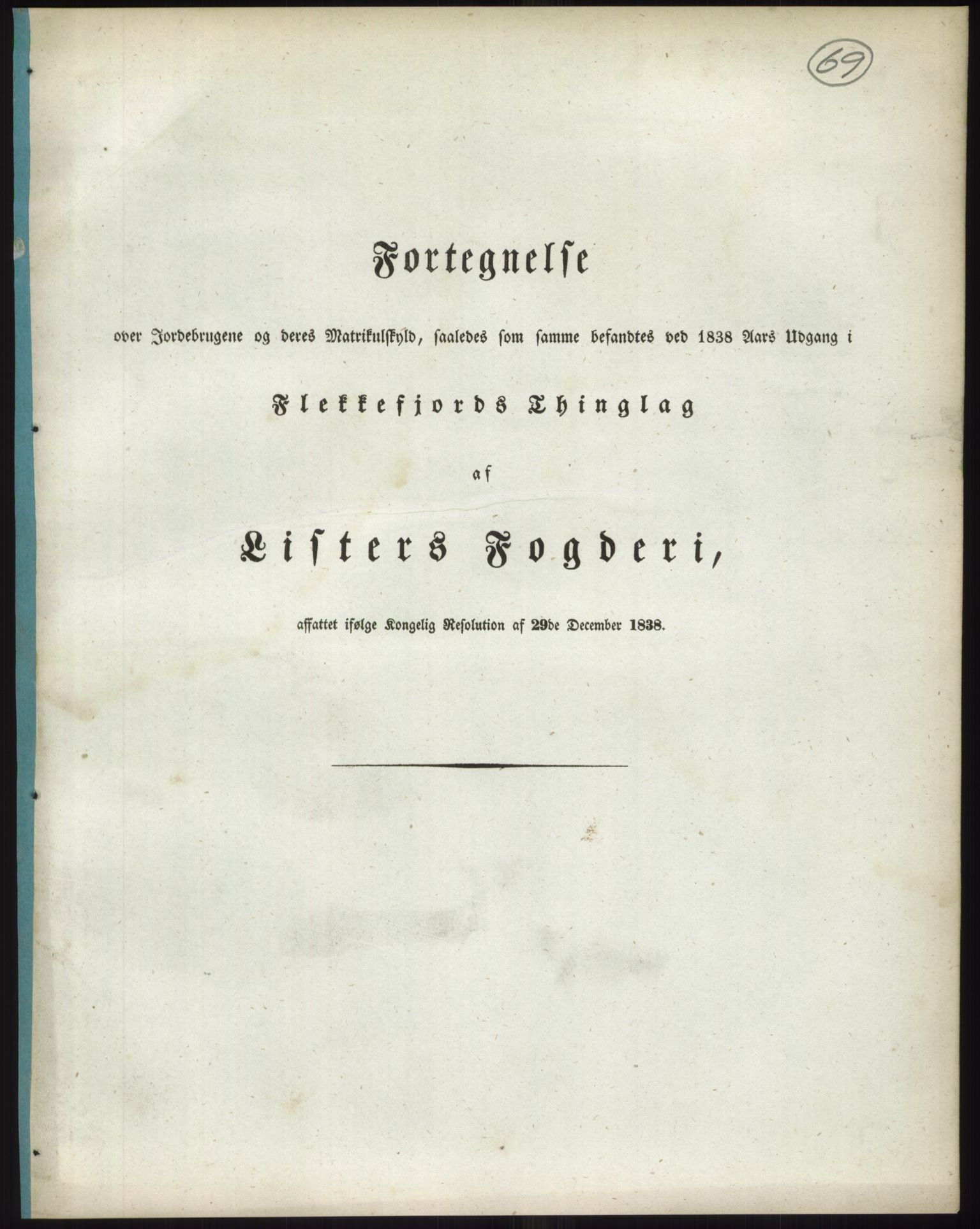 Andre publikasjoner, PUBL/PUBL-999/0002/0009: Bind 9 - Lister og Mandal amt, 1838, p. 123