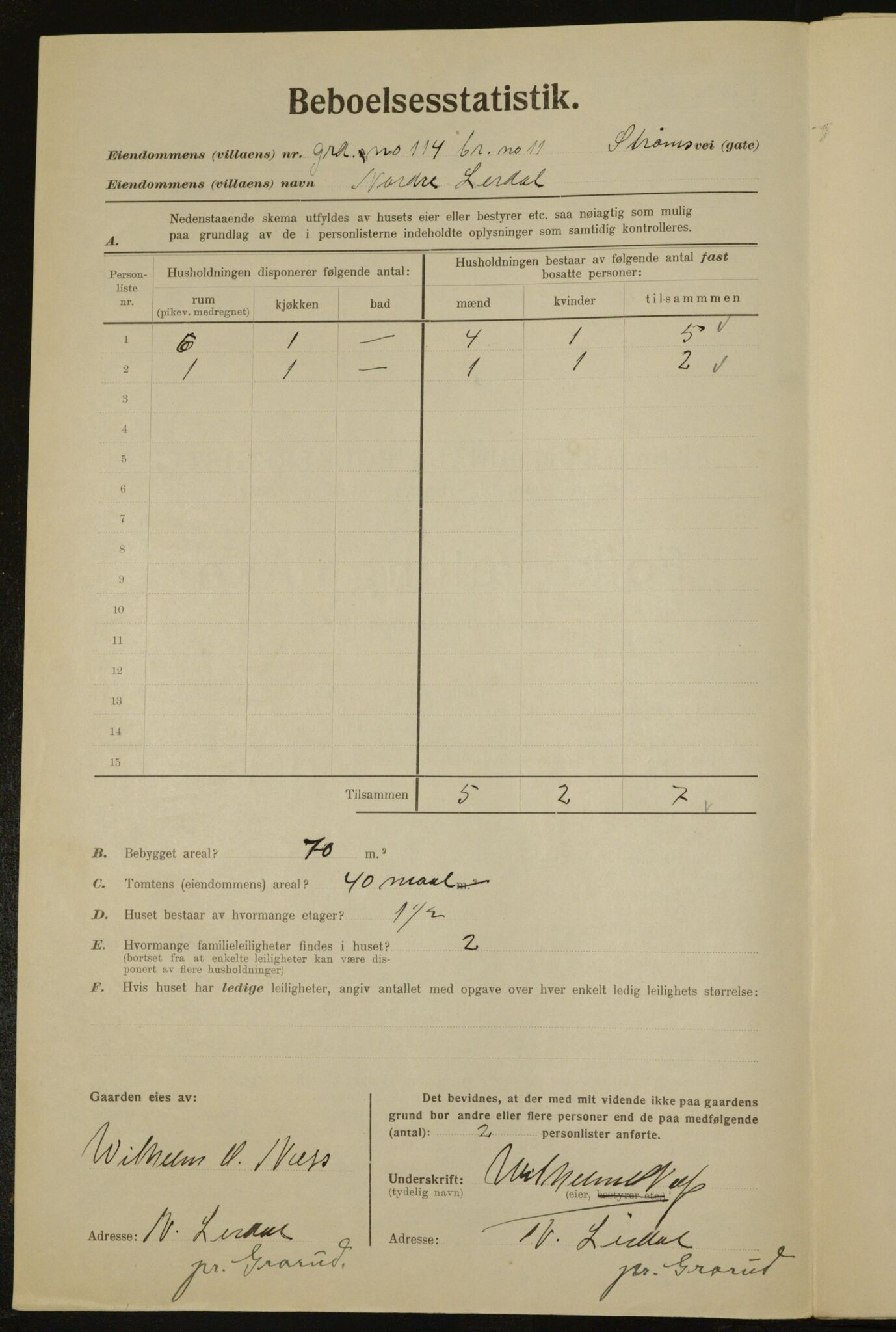 , Municipal Census 1923 for Aker, 1923, p. 32340