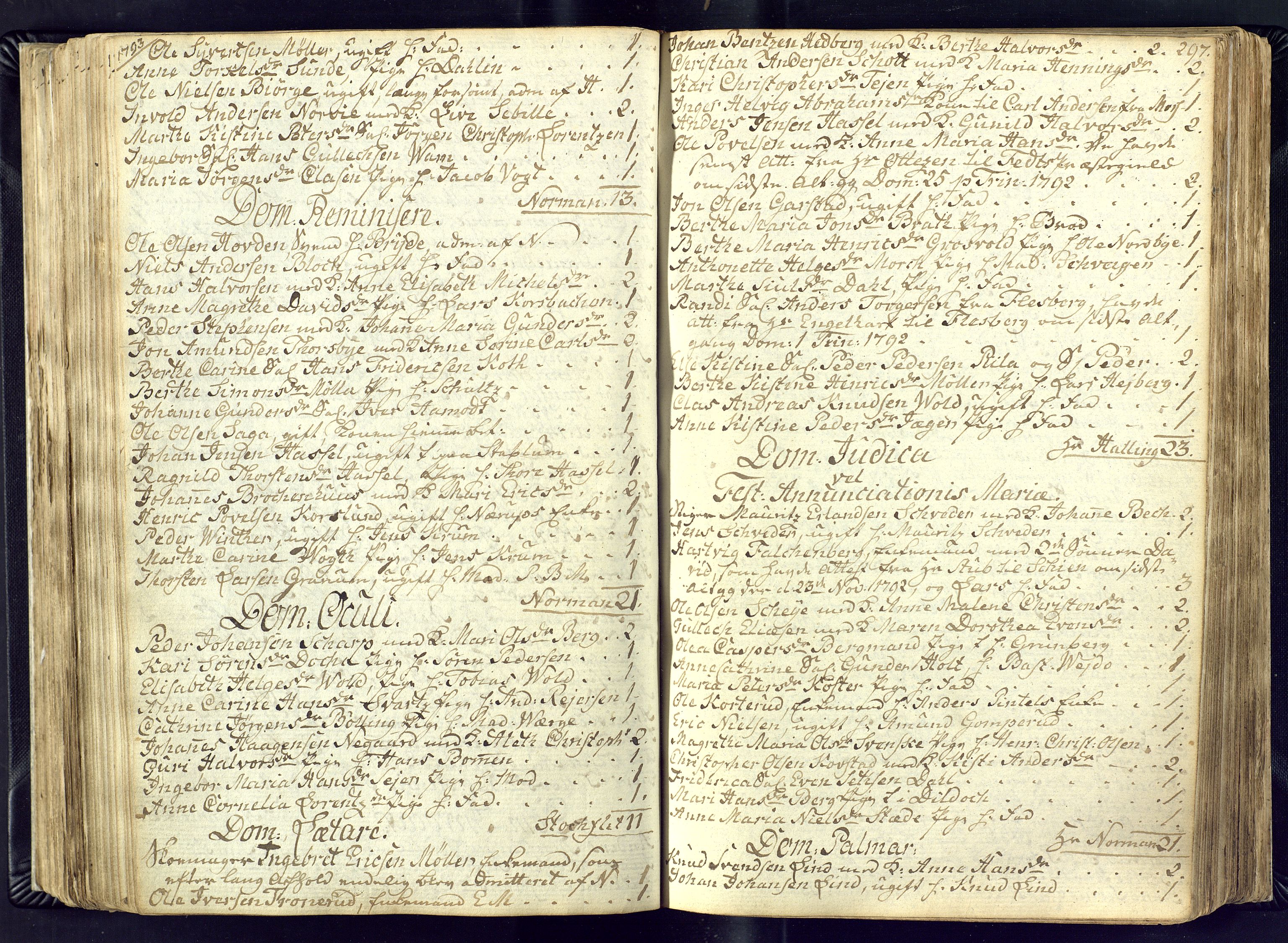 Kongsberg kirkebøker, AV/SAKO-A-22/M/Ma/L0011: Communicants register no. 11, 1788-1795, p. 297