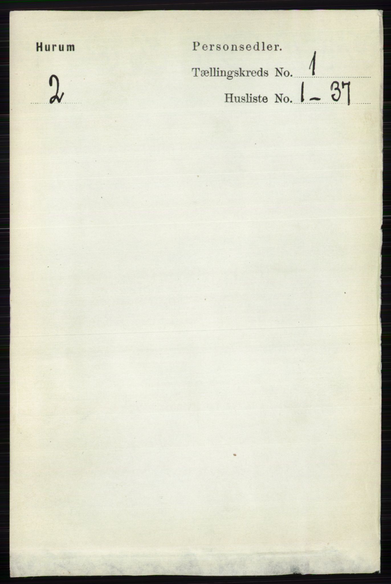 RA, 1891 census for 0628 Hurum, 1891, p. 85