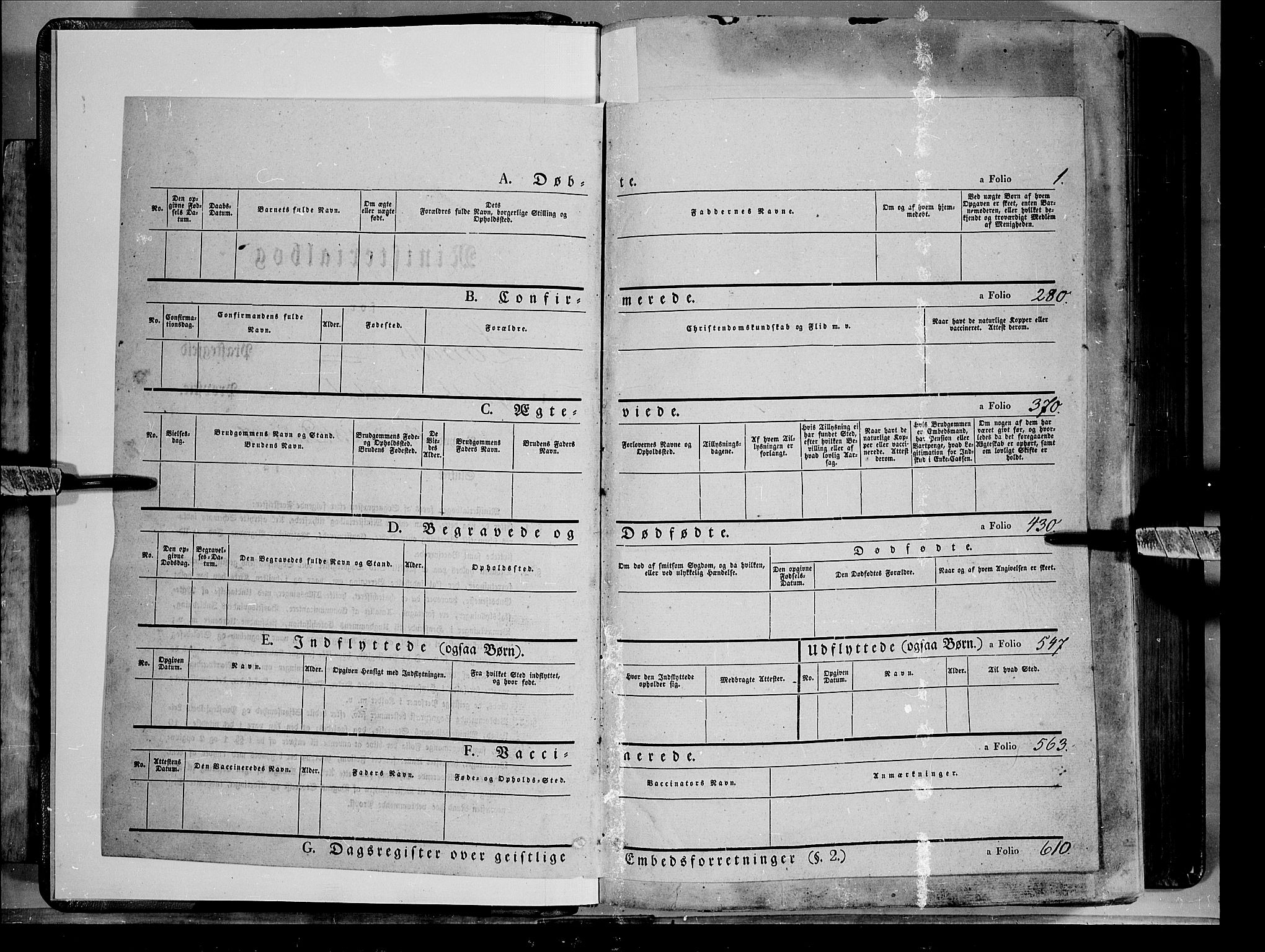 Lom prestekontor, SAH/PREST-070/K/L0006: Parish register (official) no. 6A, 1837-1863