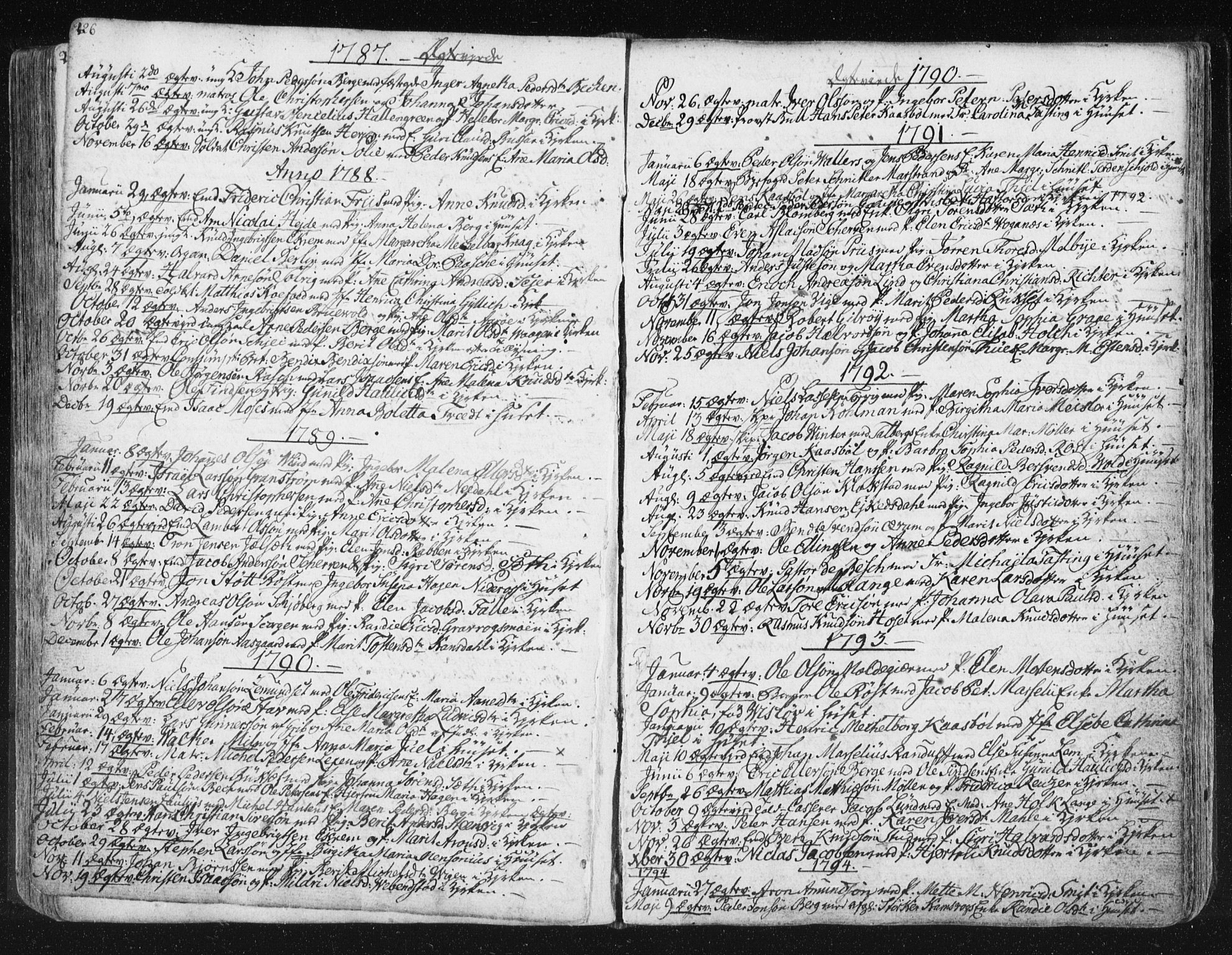 Ministerialprotokoller, klokkerbøker og fødselsregistre - Møre og Romsdal, AV/SAT-A-1454/572/L0841: Parish register (official) no. 572A04, 1784-1819, p. 226