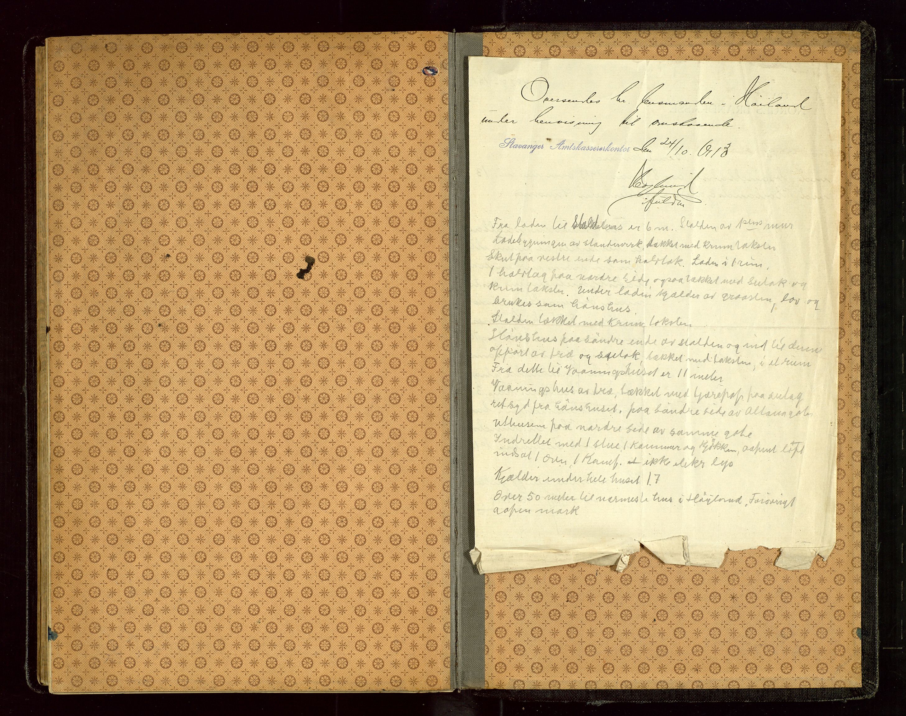 Sandnes lensmannskontor, AV/SAST-A-100167/Goa/L0001: "Brandtakstprotokol", 1913-1919