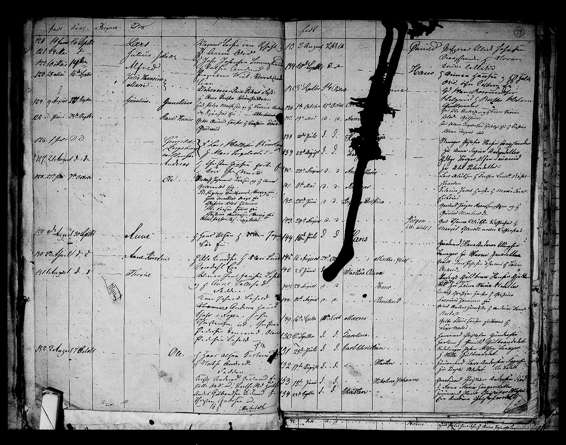 Lier kirkebøker, AV/SAKO-A-230/G/Ga/L0002: Parish register (copy) no. I 2, 1841-1862, p. 59