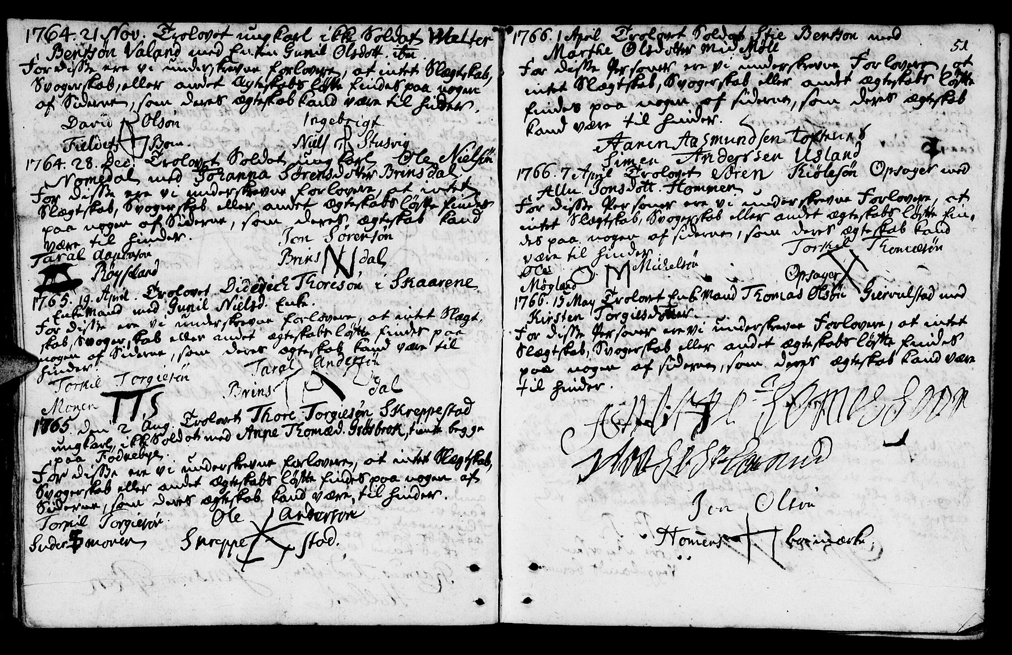 Mandal sokneprestkontor, SAK/1111-0030/F/Fa/Fab/L0001: Parish register (official) no. A 1, 1720-1793, p. 51