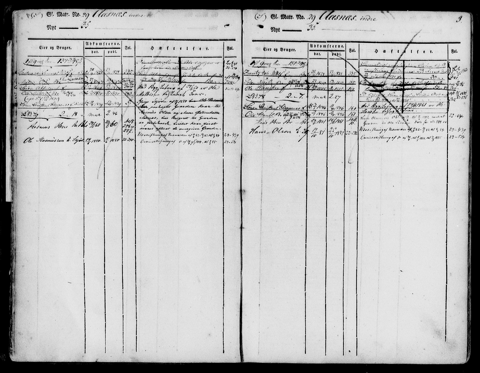 Sunnfjord tingrett, SAB/A-3201/1/G/Ga/Gab/L0003: Mortgage register no. II.A.b.3, 1825-1886, p. 3