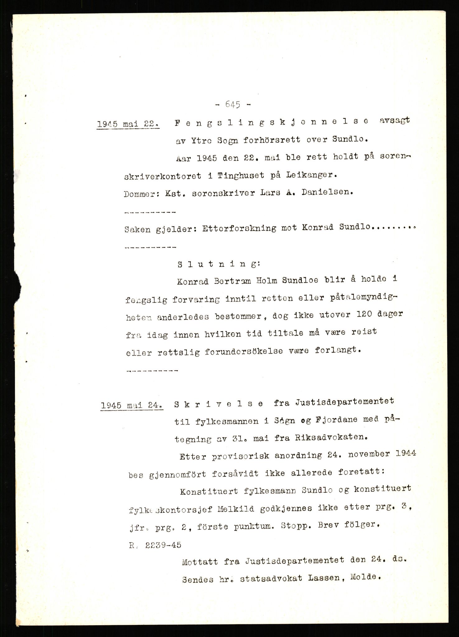 Forsvaret, Forsvarets krigshistoriske avdeling, AV/RA-RAFA-2017/Y/Yb/L0143: II-C-11-620  -  6. Divisjon, 1947, p. 3