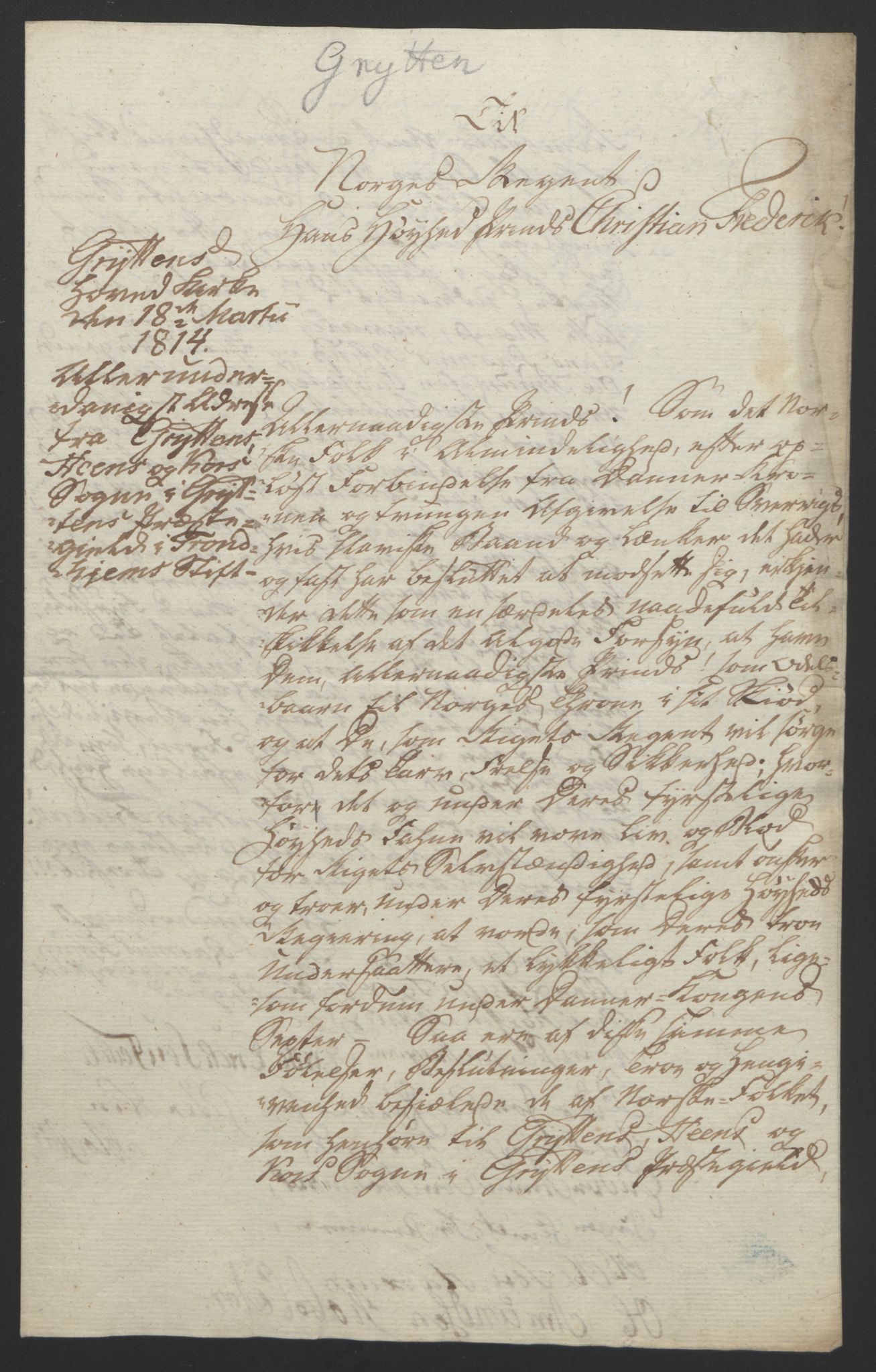 Statsrådssekretariatet, RA/S-1001/D/Db/L0008: Fullmakter for Eidsvollsrepresentantene i 1814. , 1814, p. 372
