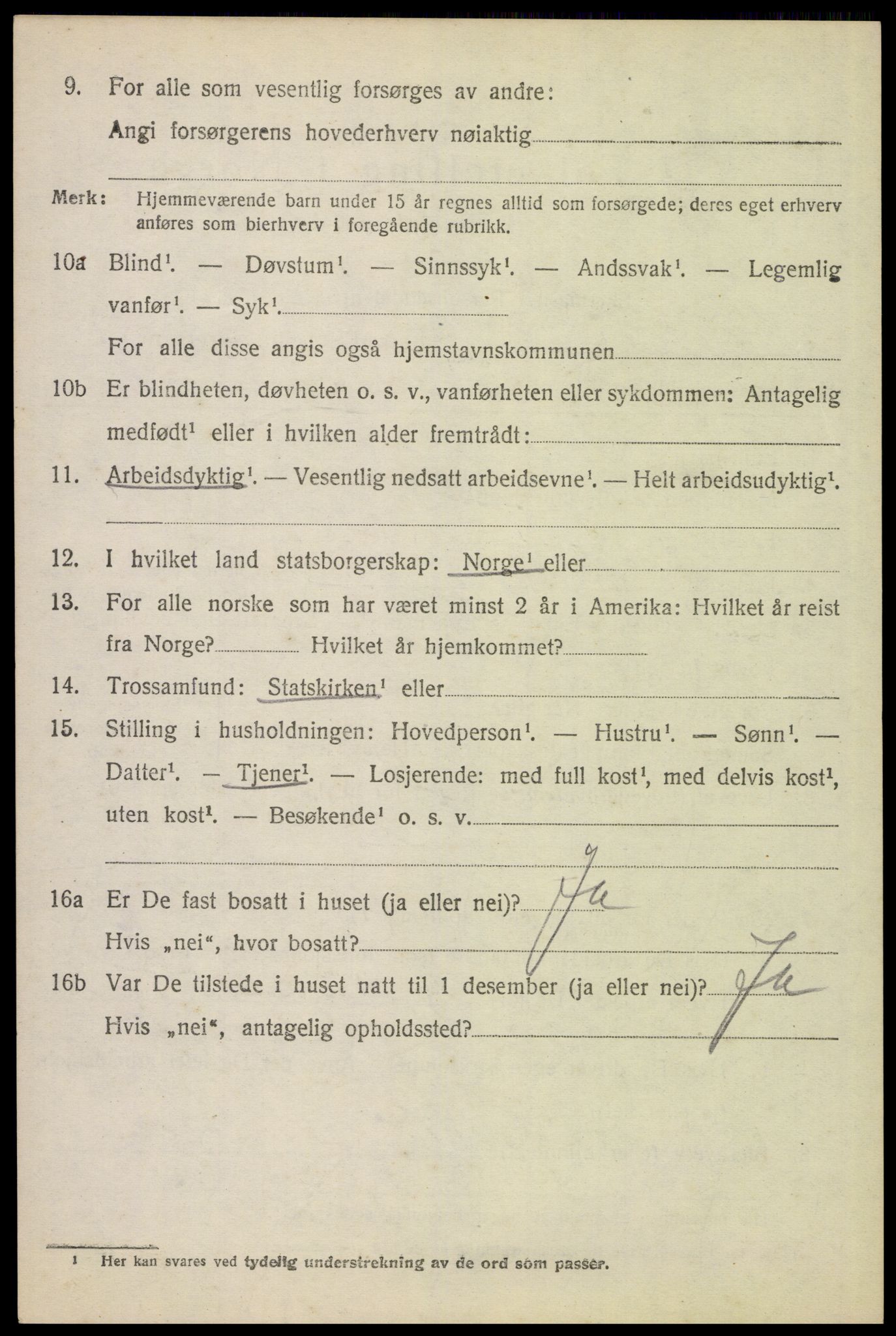 SAH, 1920 census for Brandval, 1920, p. 2003