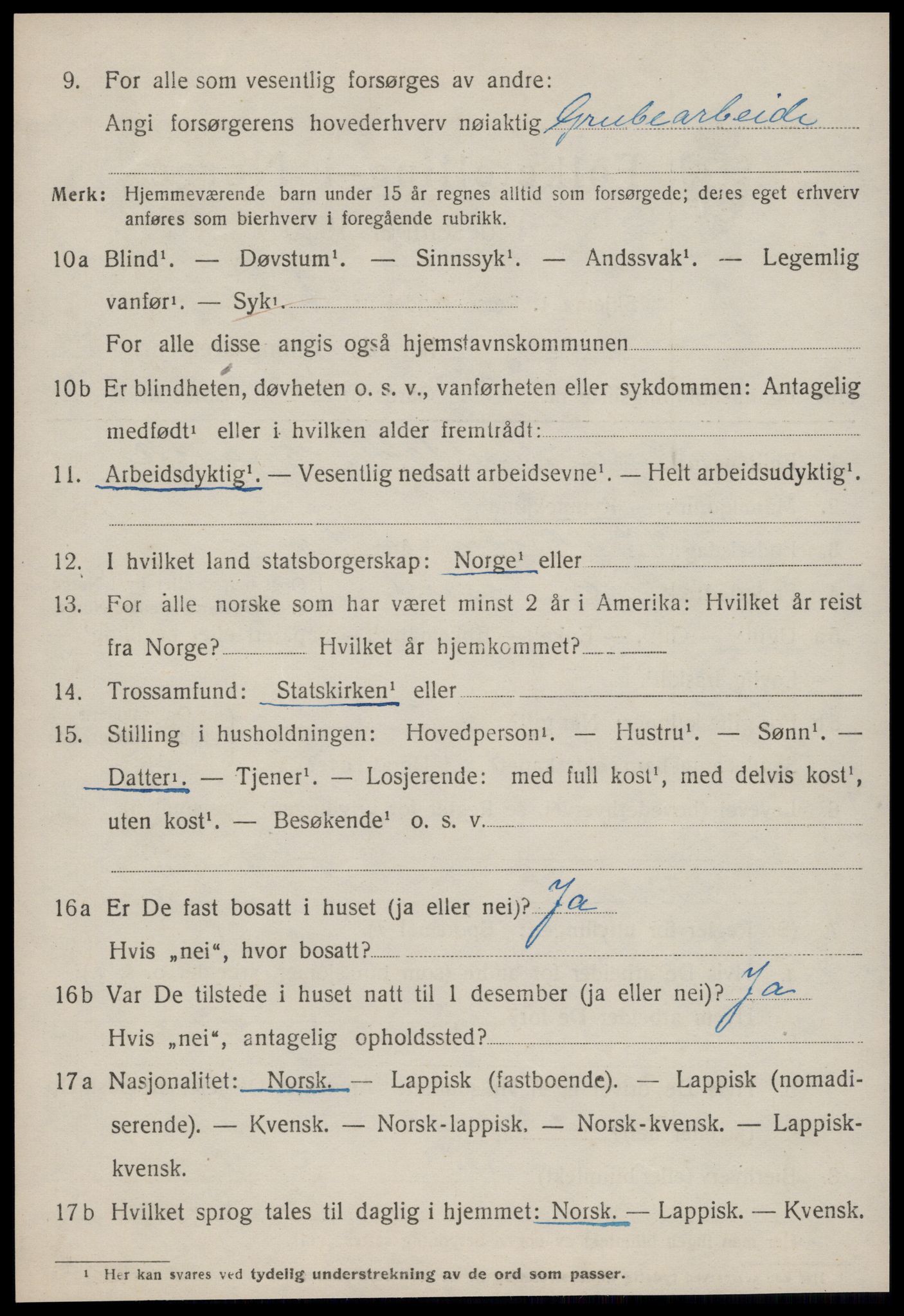 SAT, 1920 census for Røros, 1920, p. 8189