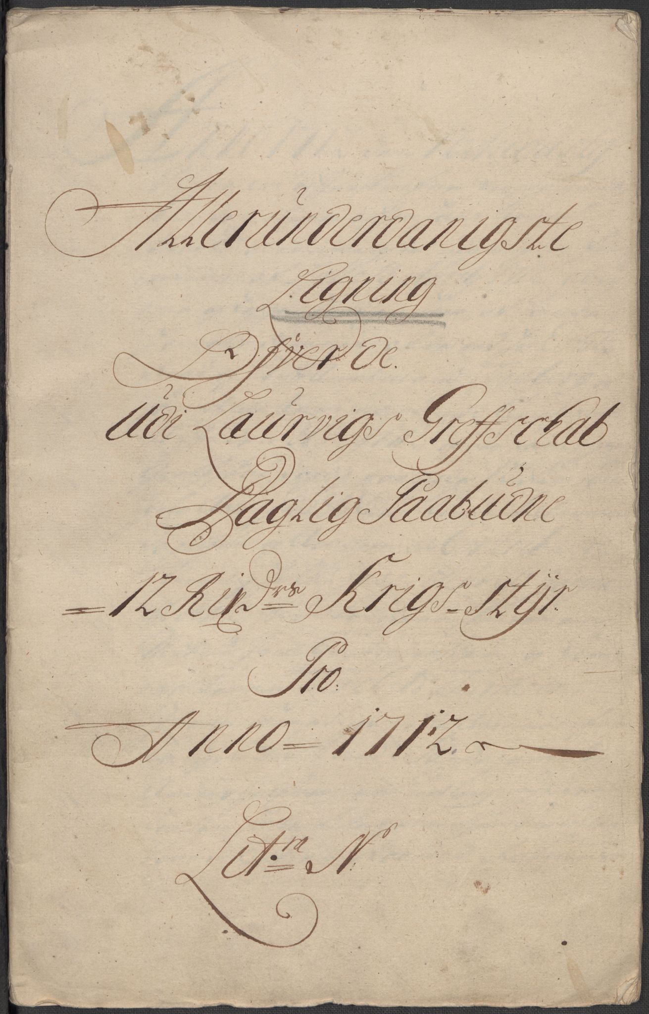 Rentekammeret inntil 1814, Reviderte regnskaper, Fogderegnskap, AV/RA-EA-4092/R33/L1984: Fogderegnskap Larvik grevskap, 1712, p. 189