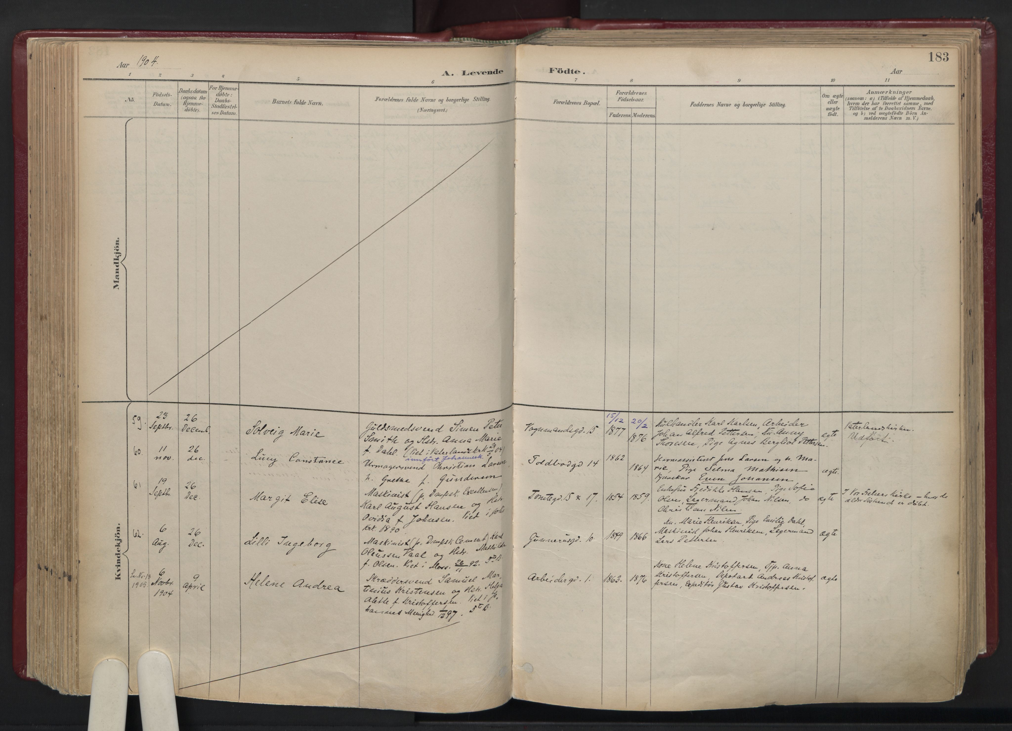 Oslo domkirke Kirkebøker, AV/SAO-A-10752/F/Fa/L0039: Parish register (official) no. 39, 1893-1932, p. 183