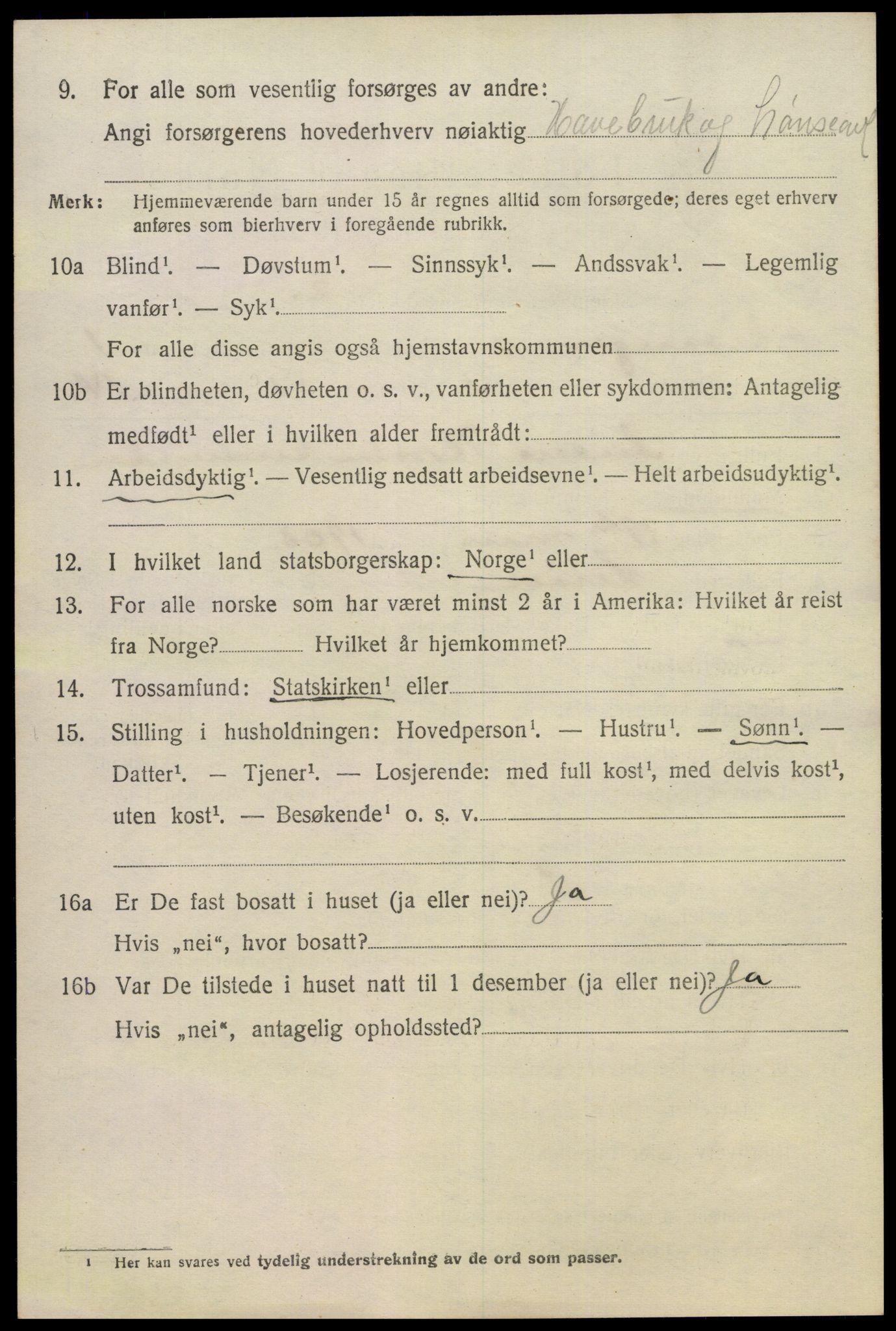 SAKO, 1920 census for Eidanger, 1920, p. 2353