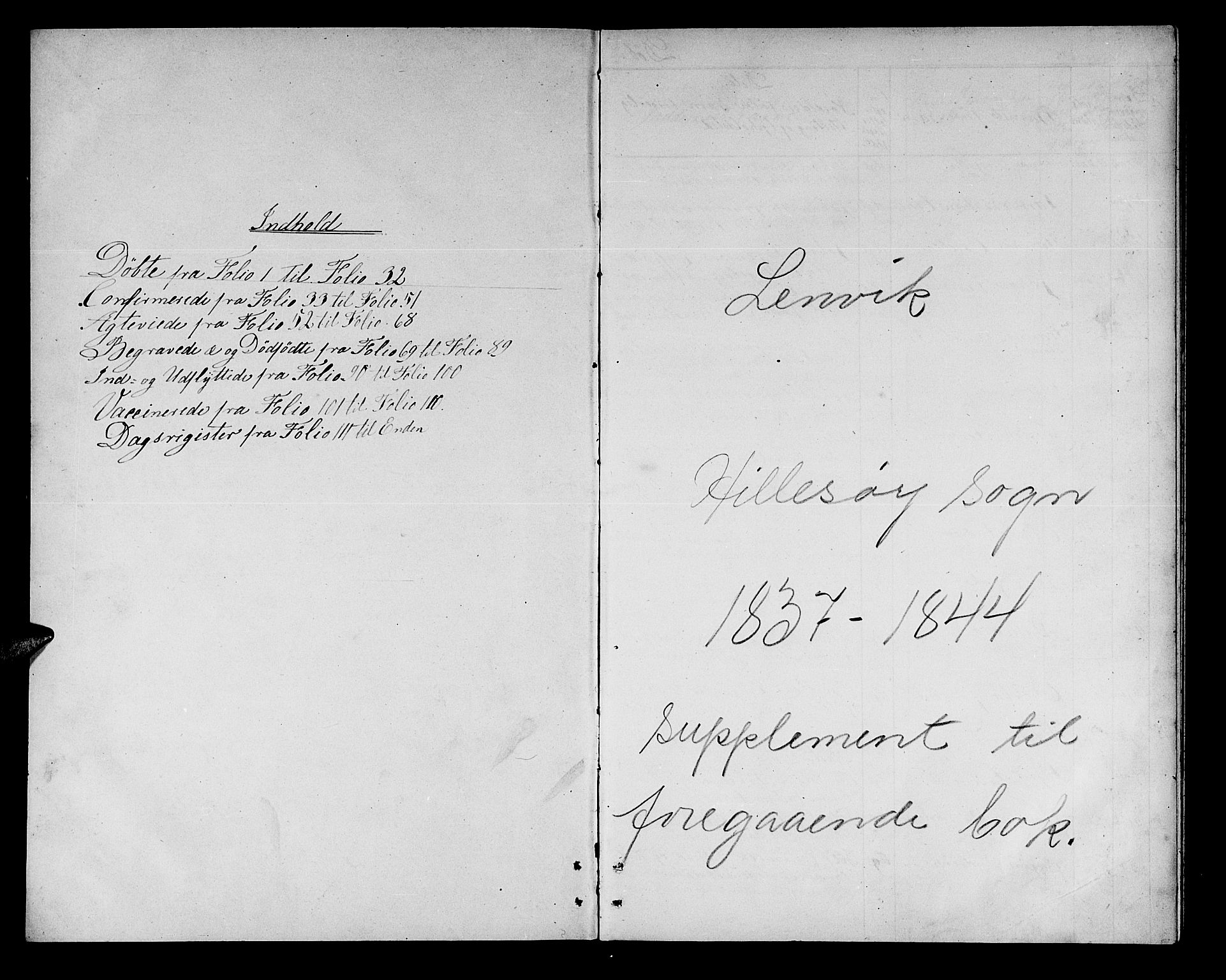 Lenvik sokneprestembete, AV/SATØ-S-1310/H/Ha/Hab/L0019klokker: Parish register (copy) no. 19, 1837-1844