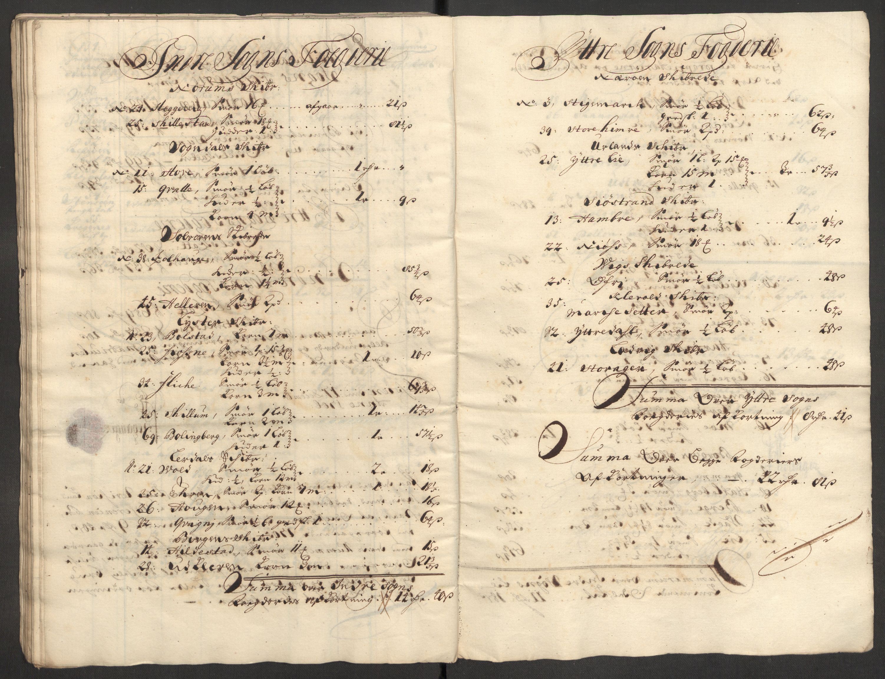 Rentekammeret inntil 1814, Reviderte regnskaper, Fogderegnskap, RA/EA-4092/R52/L3314: Fogderegnskap Sogn, 1705-1707, p. 304
