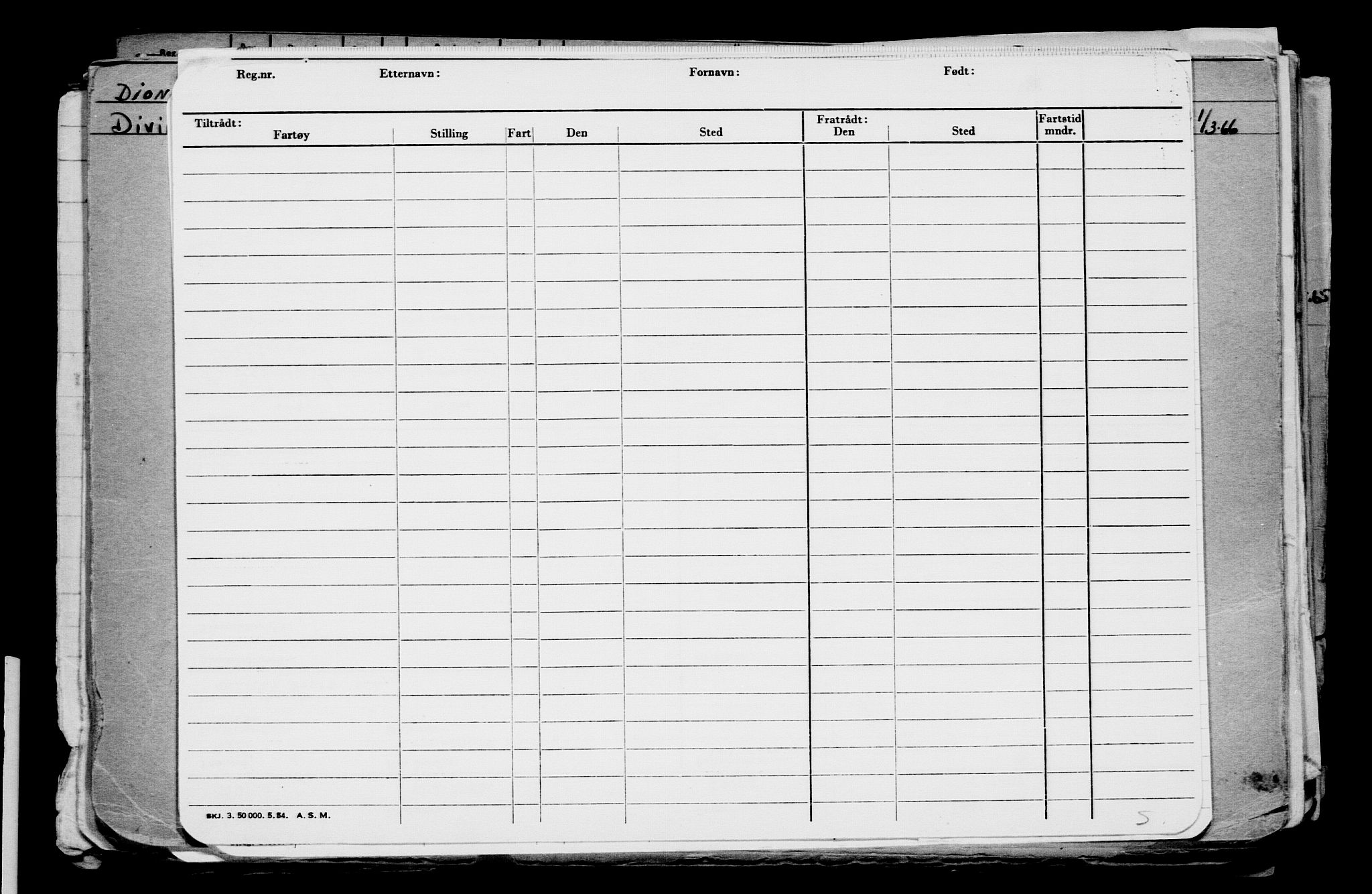 Direktoratet for sjømenn, AV/RA-S-3545/G/Gb/L0072: Hovedkort, 1907, p. 161