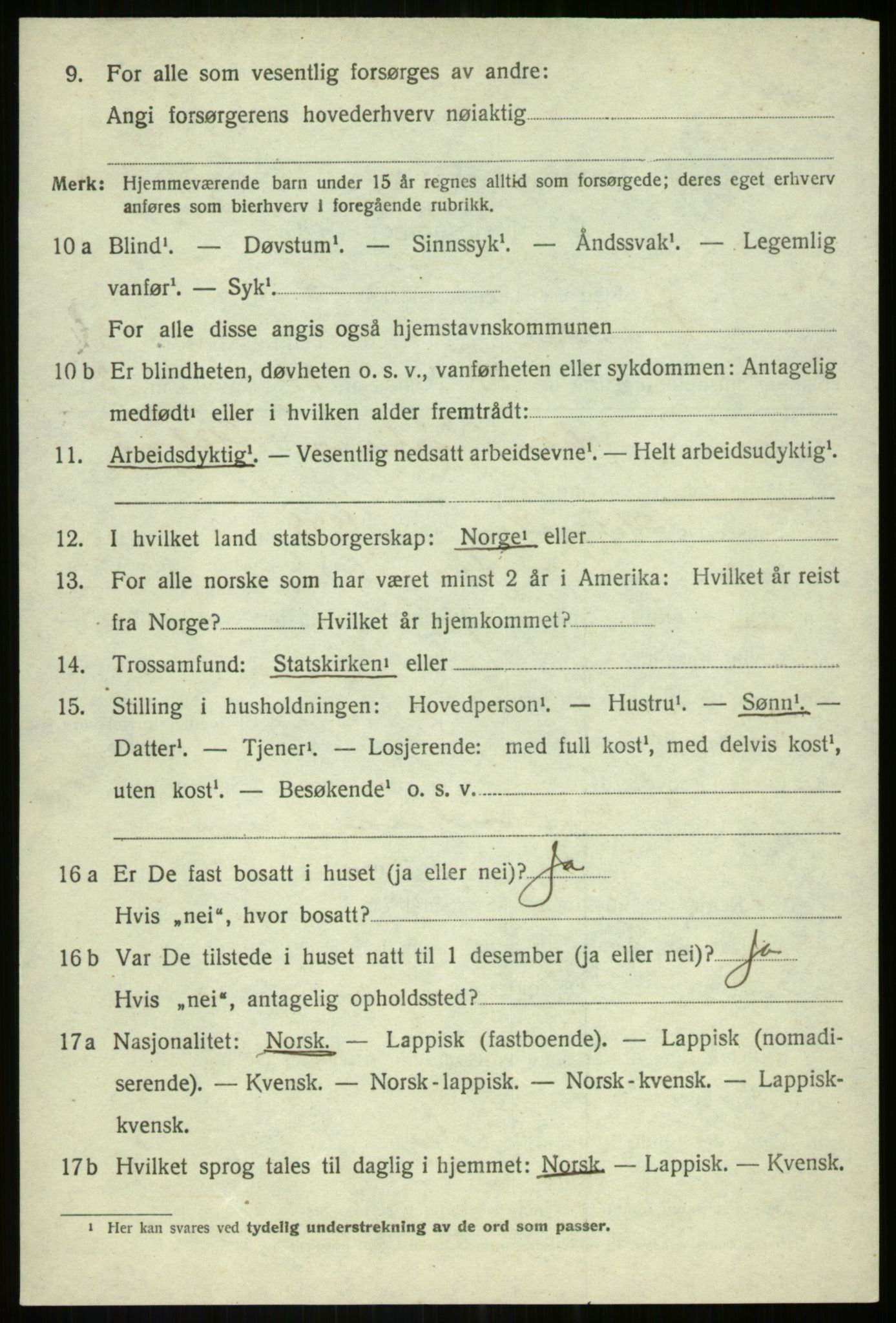 SATØ, 1920 census for Bardu, 1920, p. 1428