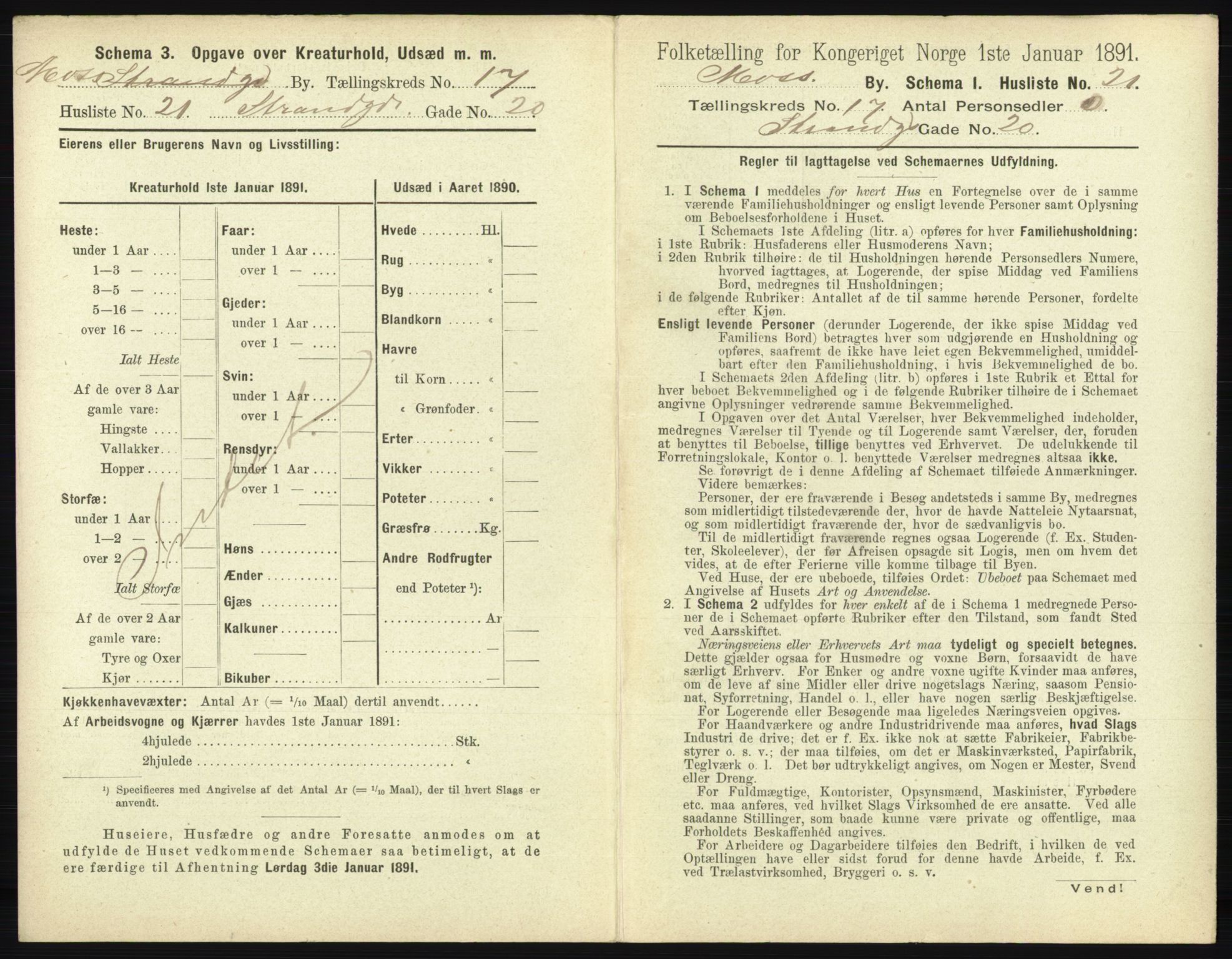 RA, 1891 census for 0104 Moss, 1891, p. 1116