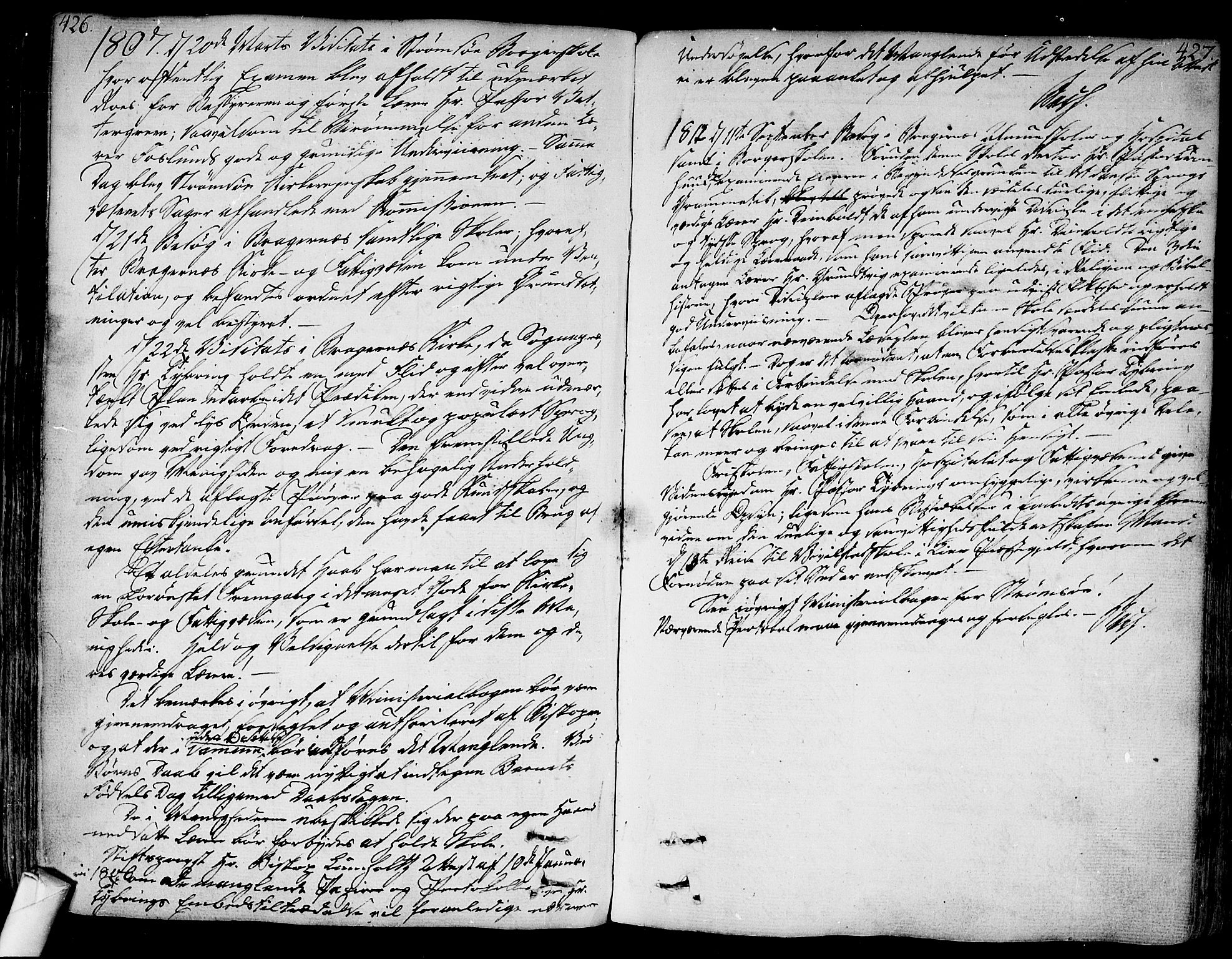 Bragernes kirkebøker, SAKO/A-6/F/Fa/L0006a: Parish register (official) no. I 6, 1782-1814, p. 426-427